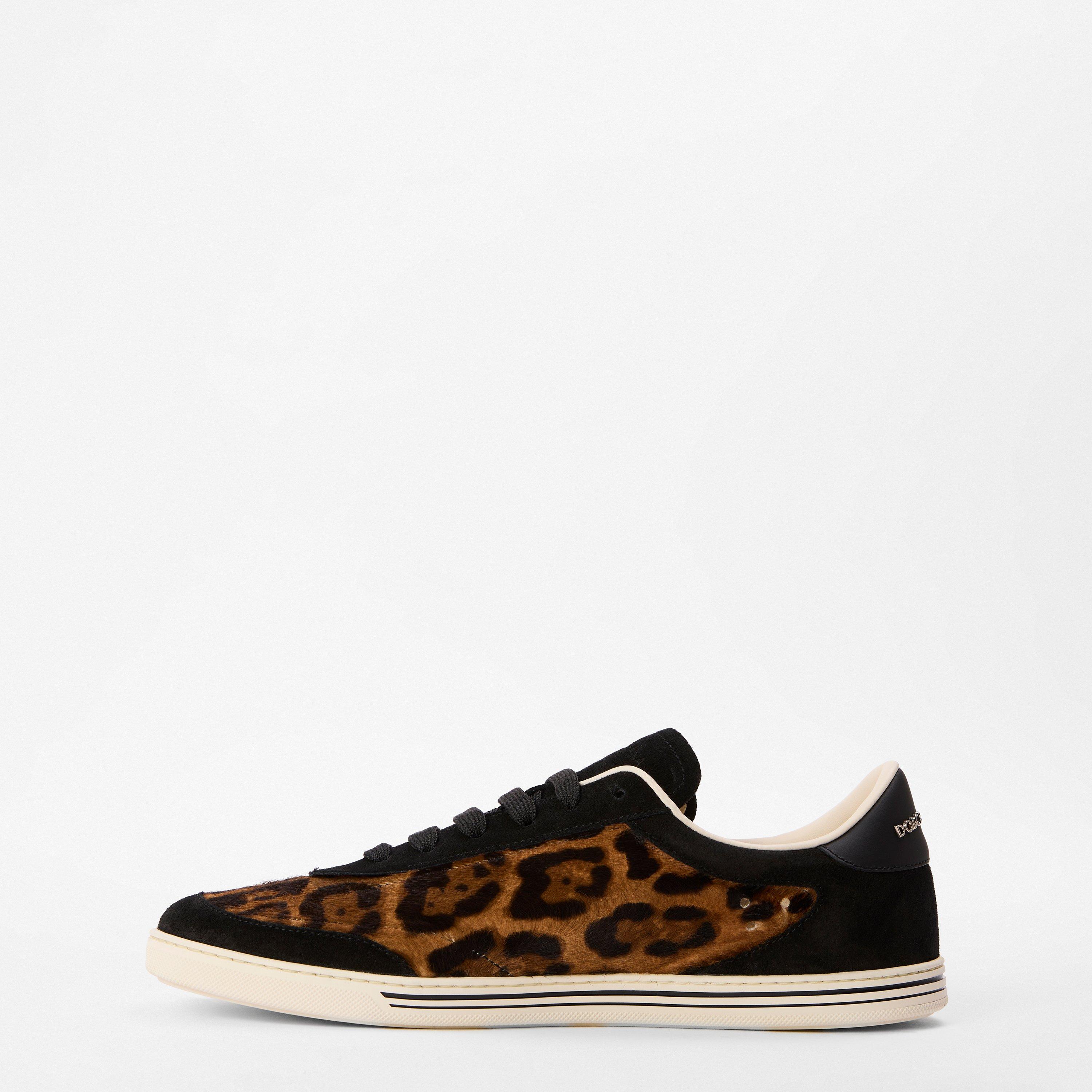 Naturale - Dolce and Gabbana - Men's Leopard Print Low-Top Trainers - 2