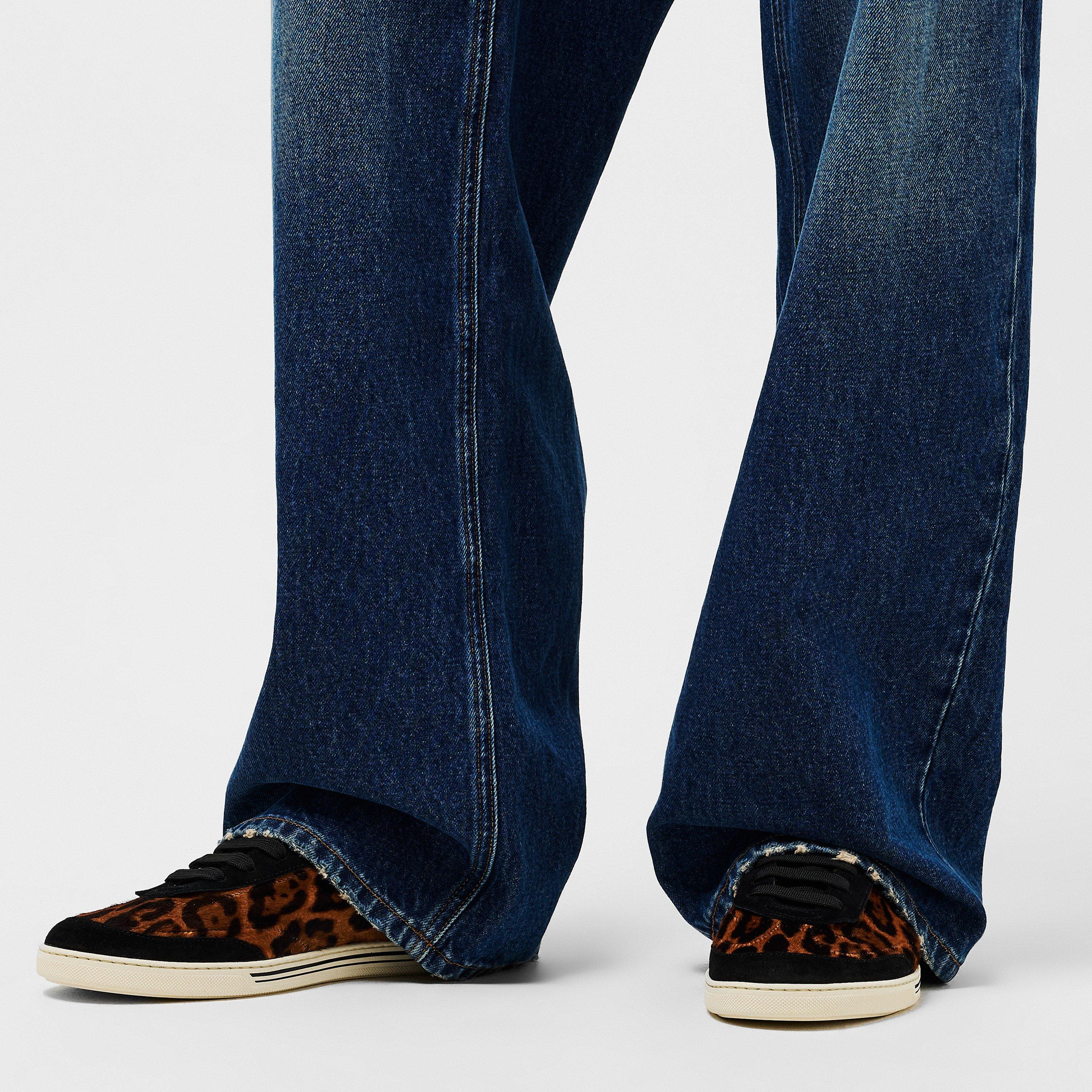 Naturale - Dolce and Gabbana - Men's Leopard Print Low-Top Trainers - 3