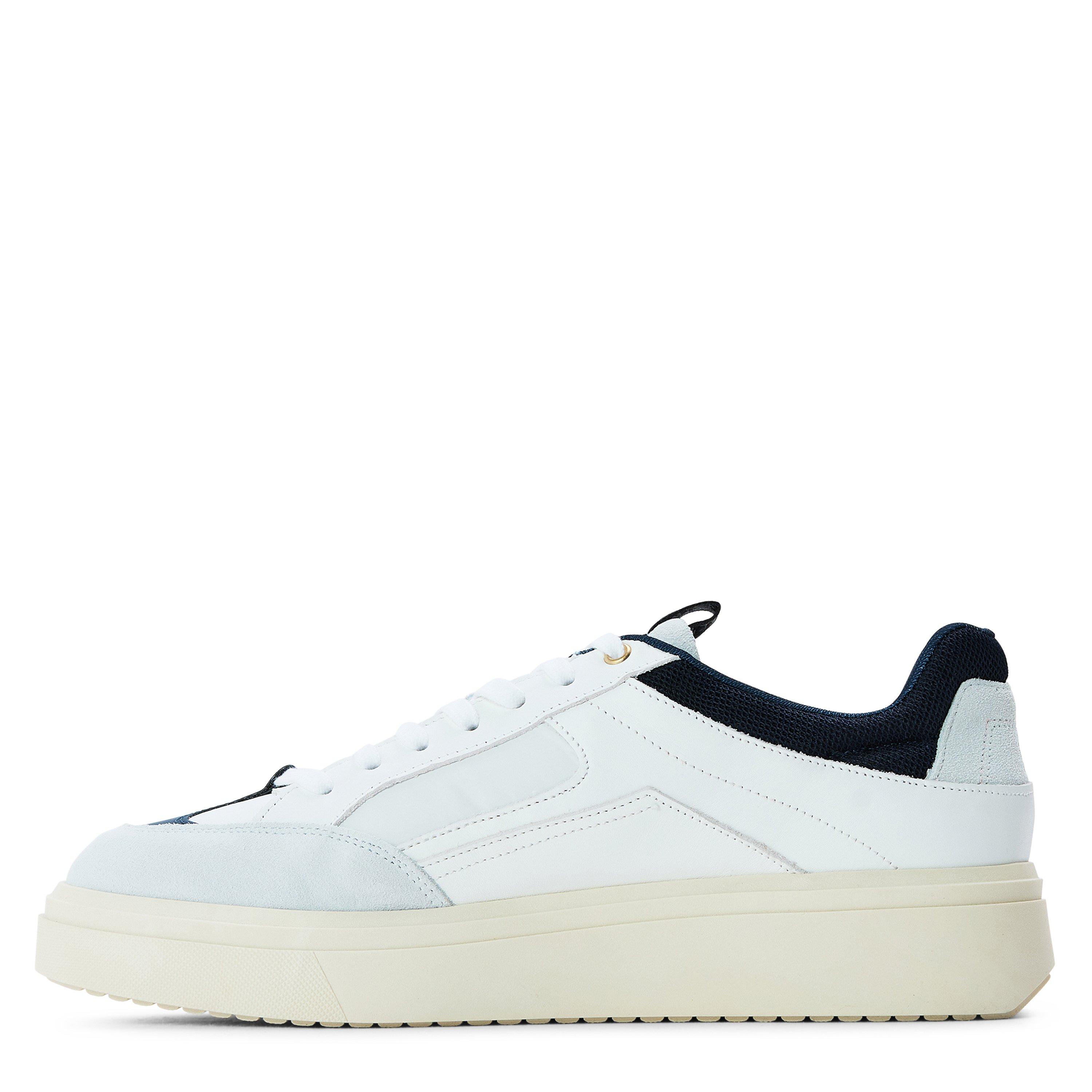 White/Navy - Steve Madden - Men's Orlando Low-Top Trainers - 2