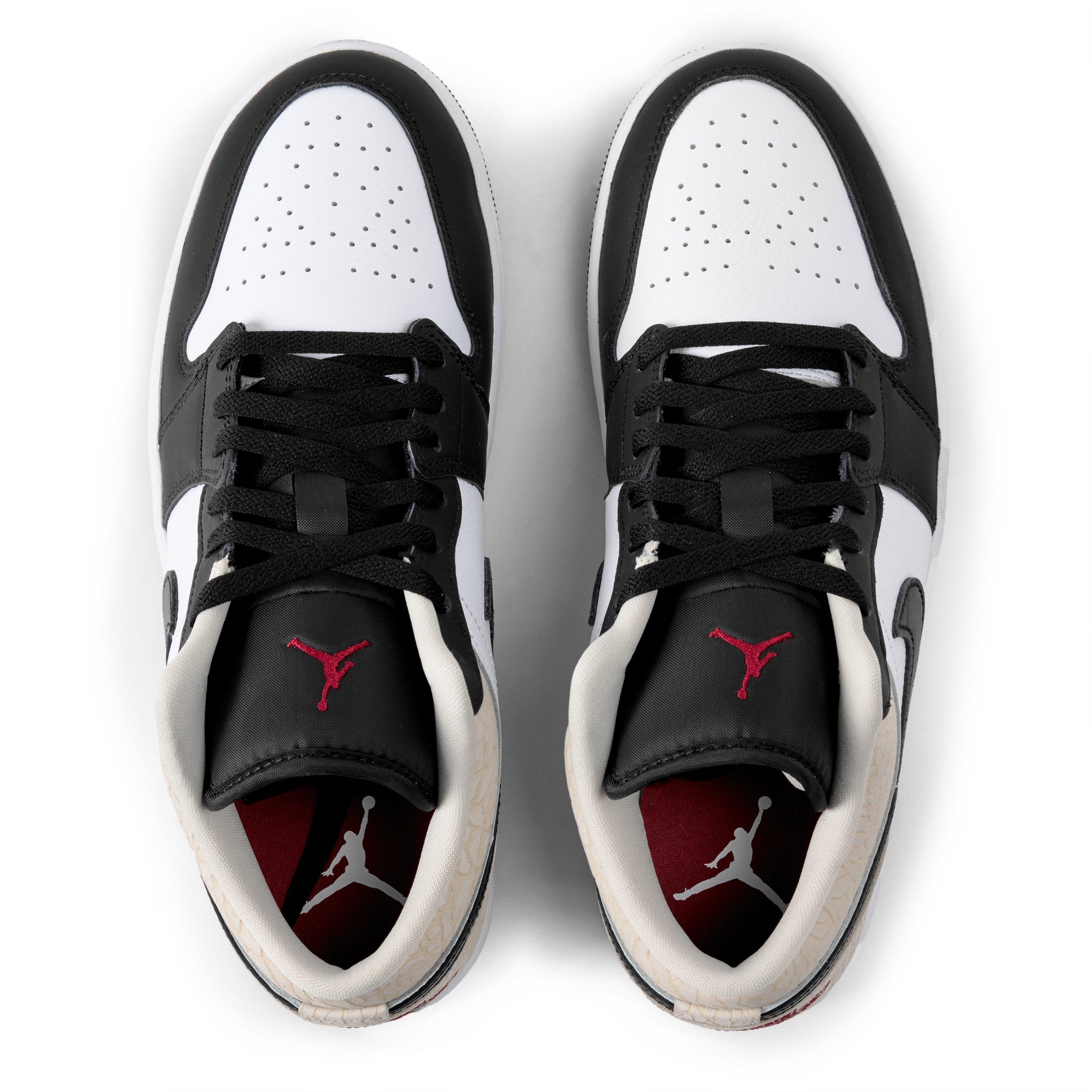 Black/Team Red - Nike - Men's Air Jordan 1 Low SE Low-Top Trainers - 6