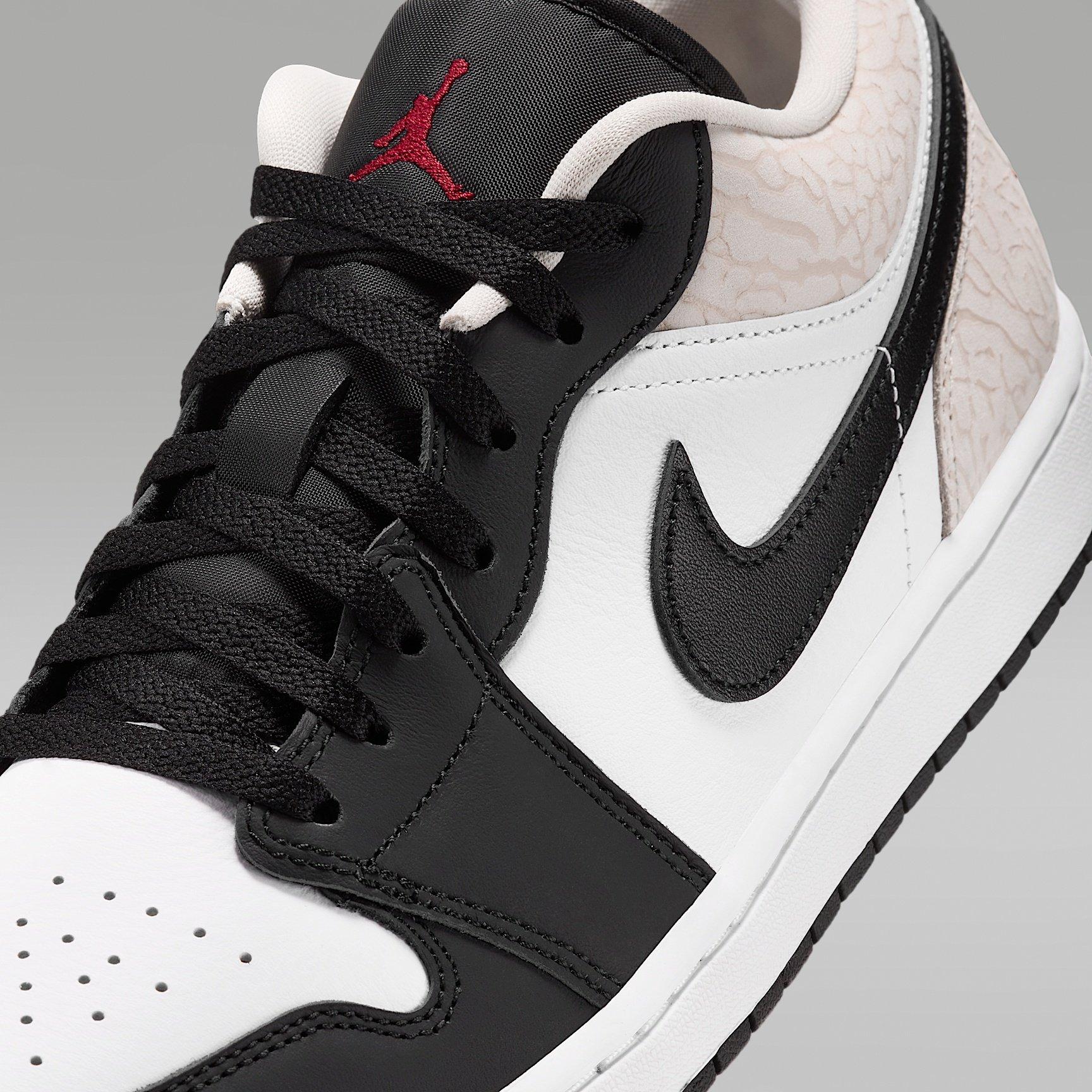 Black/Team Red - Nike - Men's Air Jordan 1 Low SE Low-Top Trainers - 7