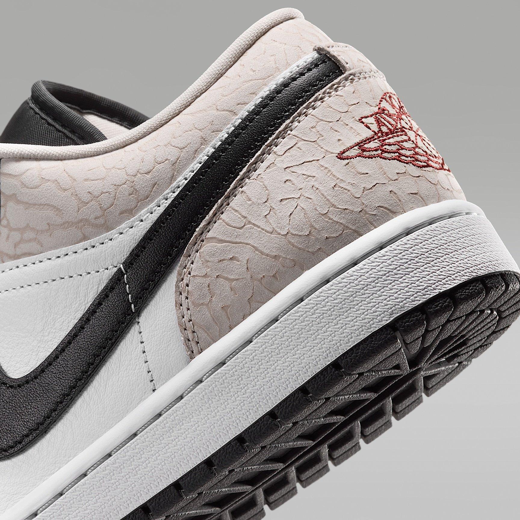 Black/Team Red - Nike - Men's Air Jordan 1 Low SE Low-Top Trainers - 8