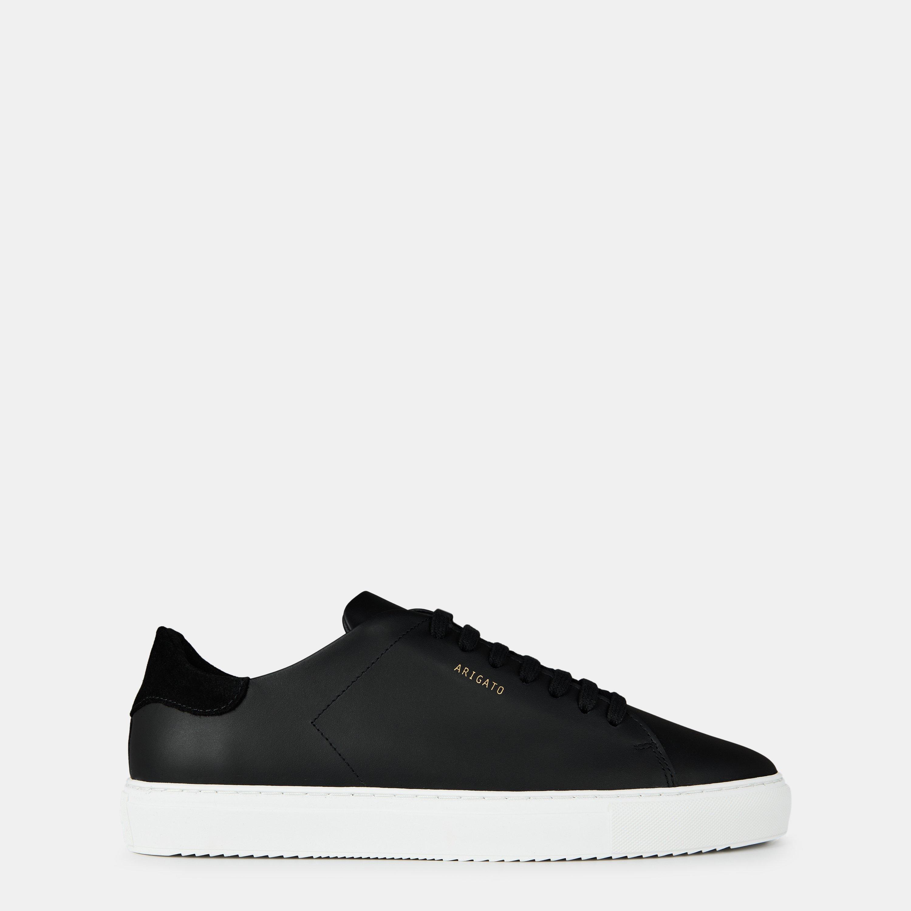 Axel Arigato Men's Clean 90 Leather Low Trainers - Black/White - Size 8 (42)