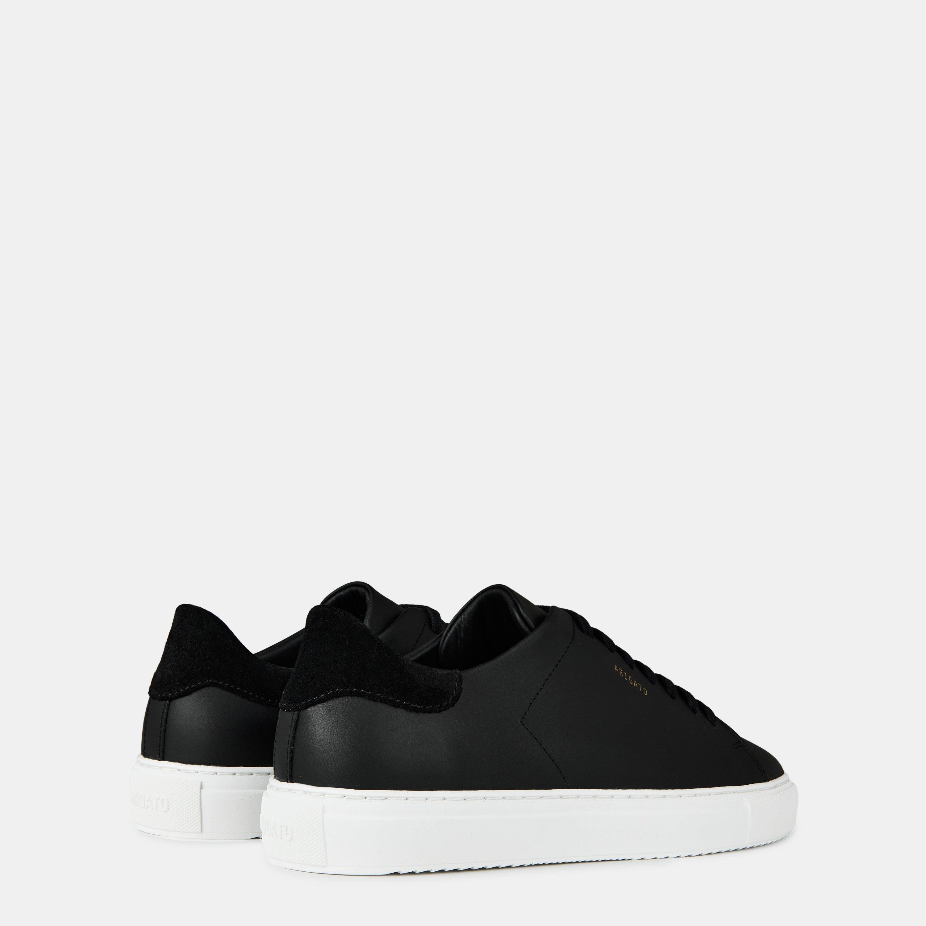 Black/White - Axel Arigato - Men's Clean 90 Leather Low Trainers - 5