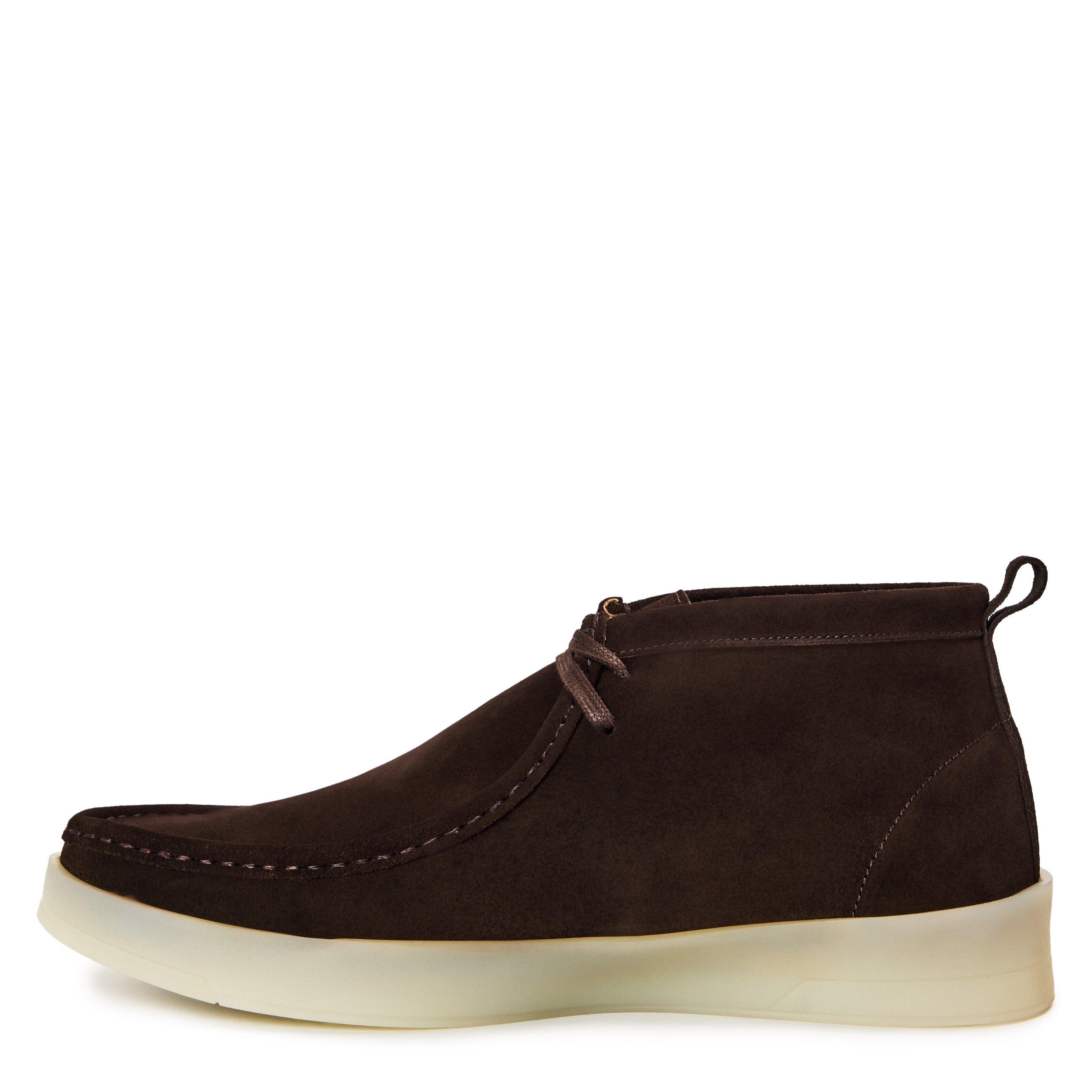 Brown - Nicholas Deakins - Men's Luke Suede Low-Top Trainers - 2