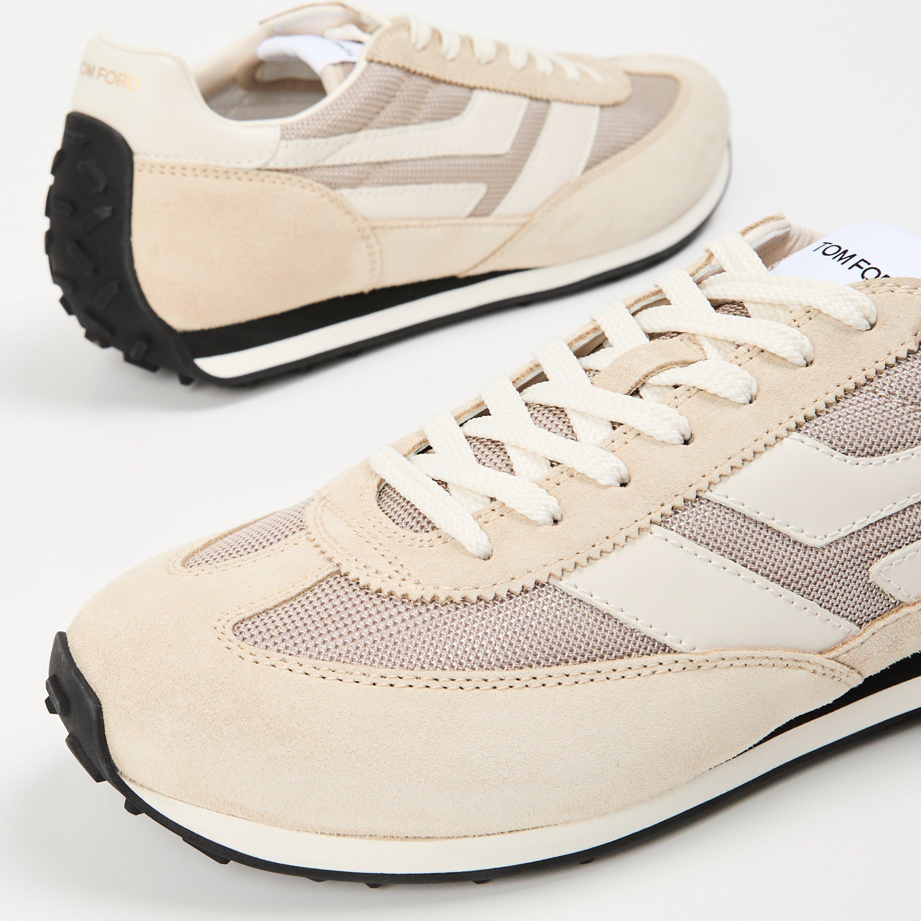 Cream/Black - Tom Ford - Men's Low Trainers - 3