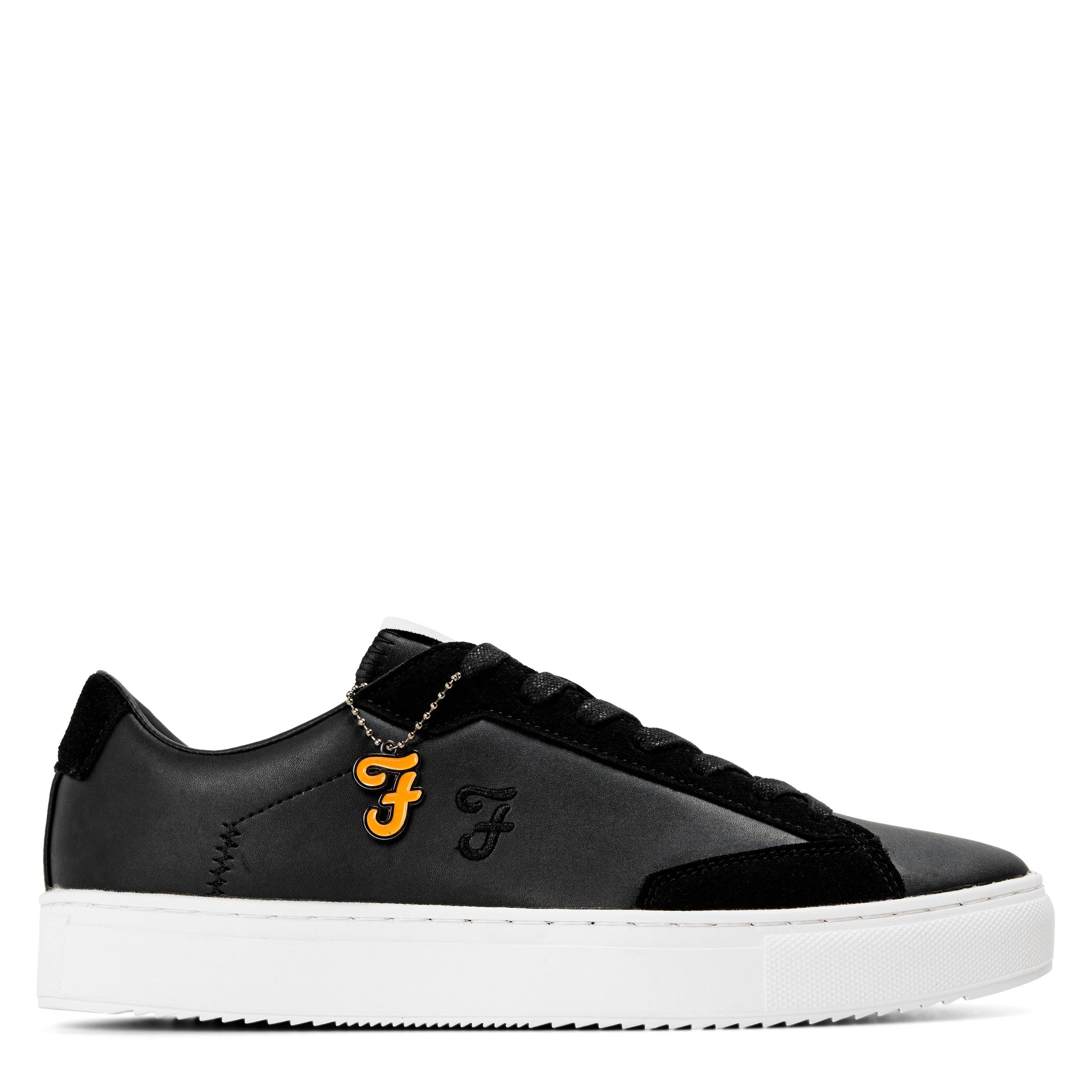 Schwarz - Cruyff - Men's Endorsed Tech Leather Low-Top Trainers - 1