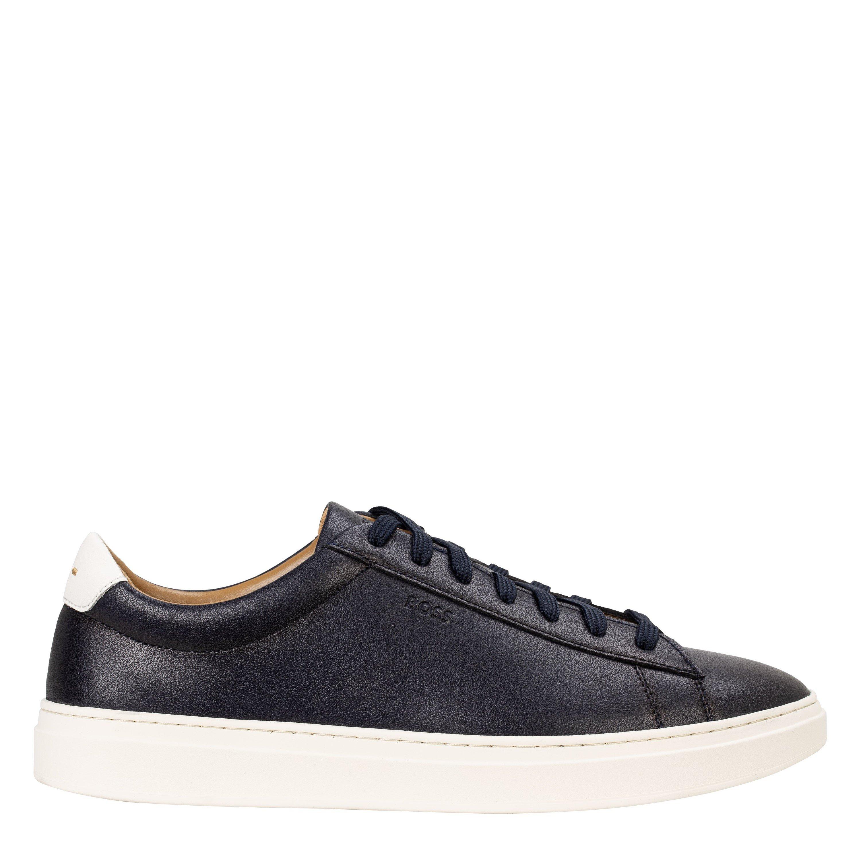 Boss Mens BOSS Kieran Tennis Low Everyday Trainers with Contemporary Styling - Dark Blue 402 - Size 11 (45)