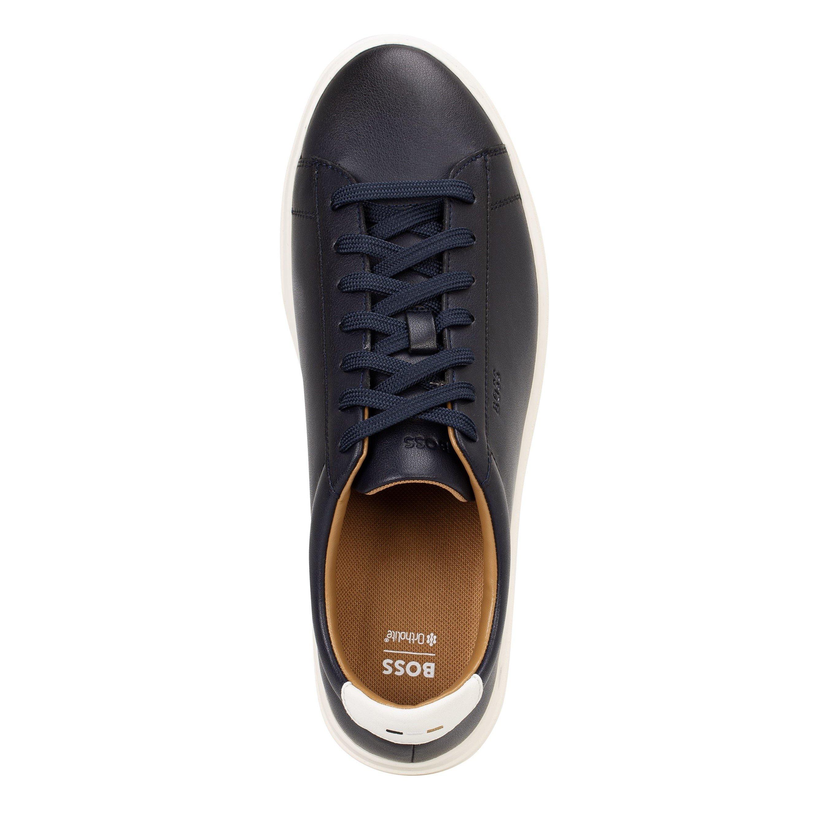 Dark Blue 402 - Boss - Mens BOSS Kieran Tennis Low Everyday Trainers with Contemporary Styling - 3