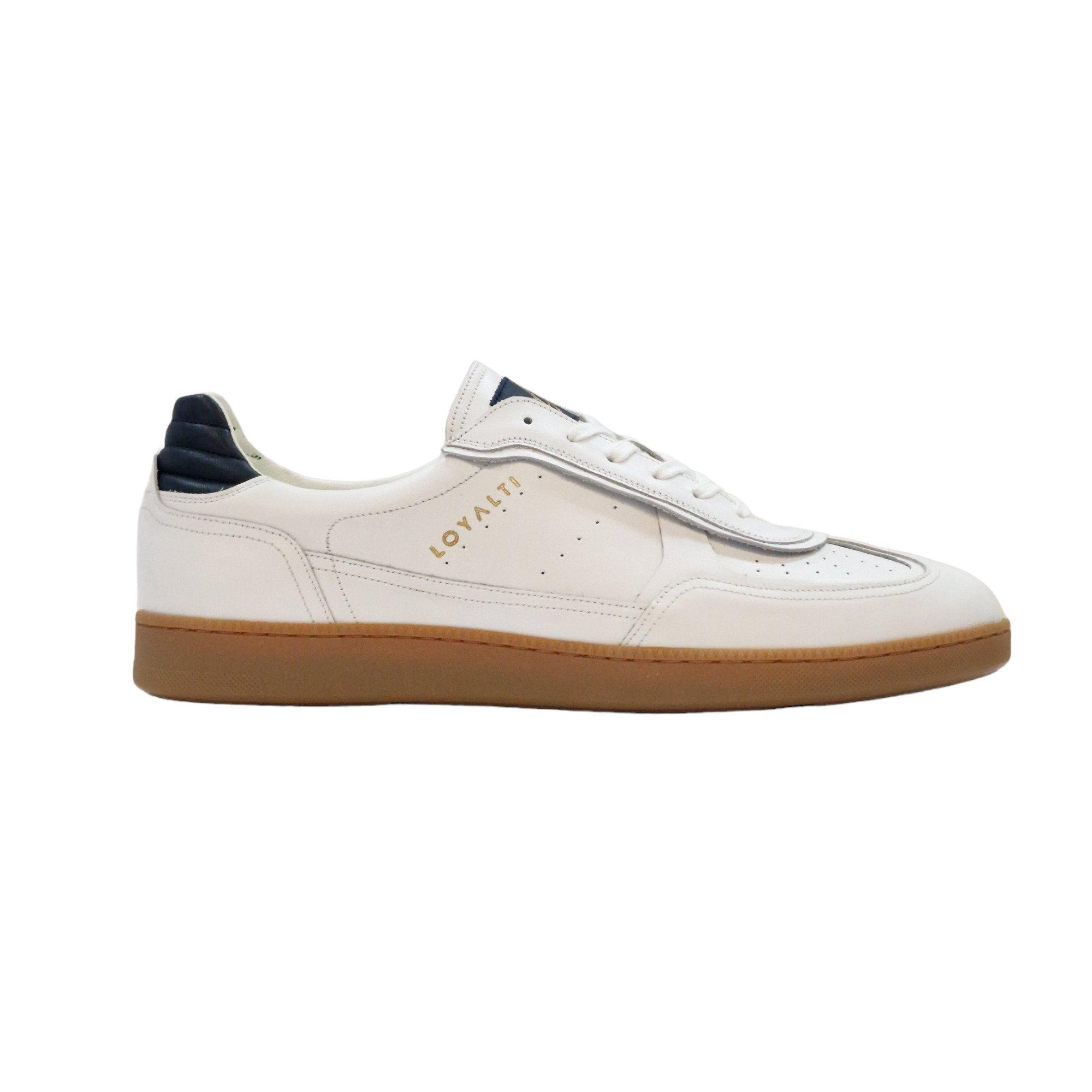 Weiß/Marineblau - Loyalti - Men's Kyle Low-Top Trainers - 1