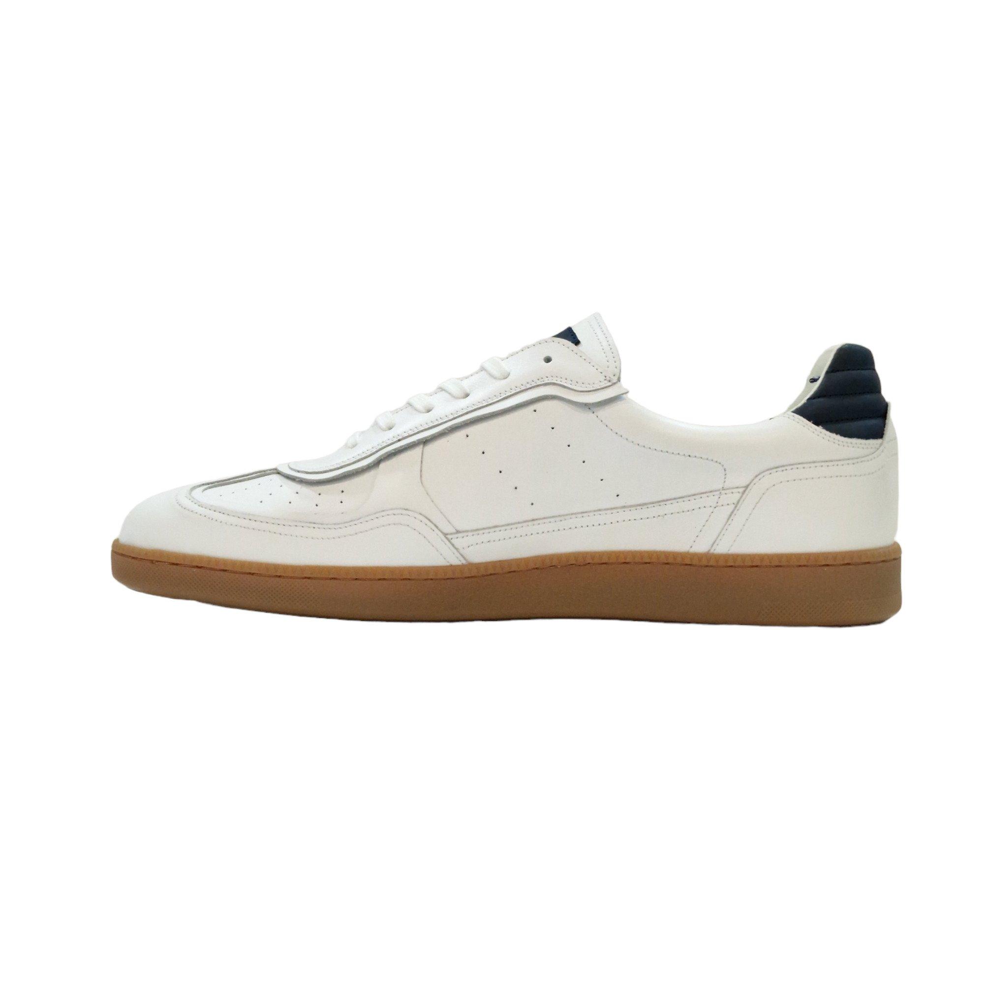 Weiß/Marineblau - Loyalti - Men's Kyle Low-Top Trainers - 2