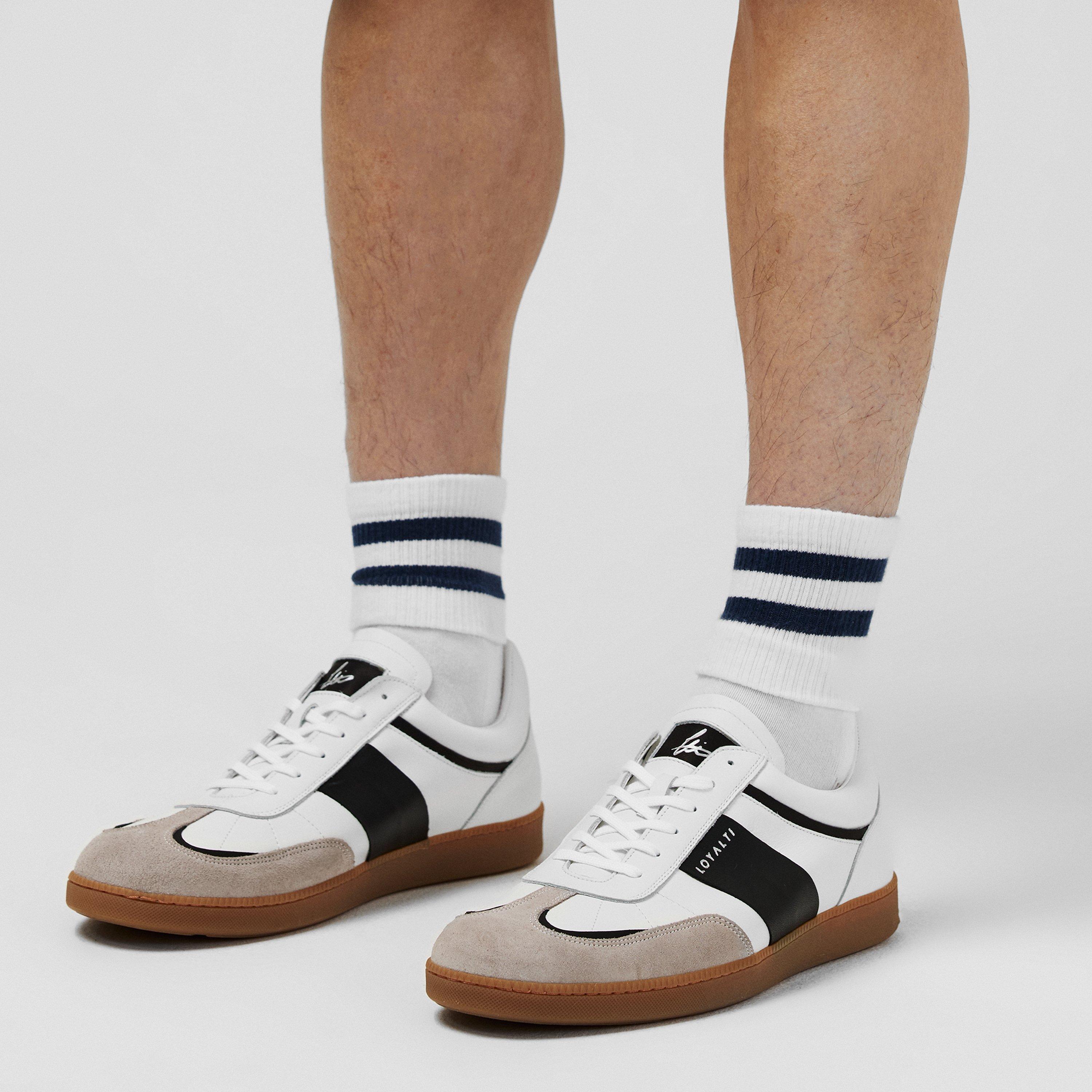 White/Black - Loyalti - Men's Kalle Low-Top Trainers - 2