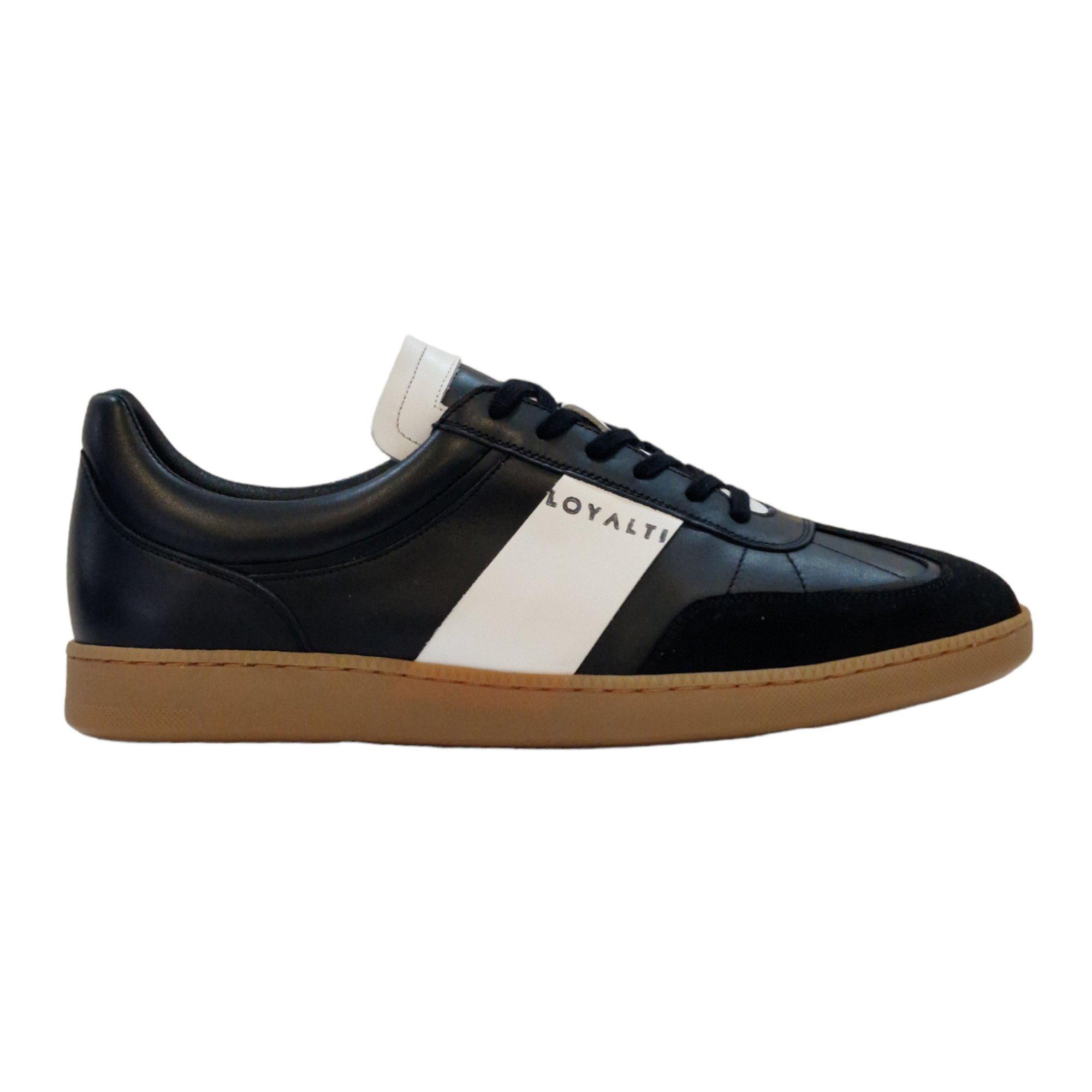 Loyalti Men's Kalle Low-Top Trainers - Black/White - 11 (46)
