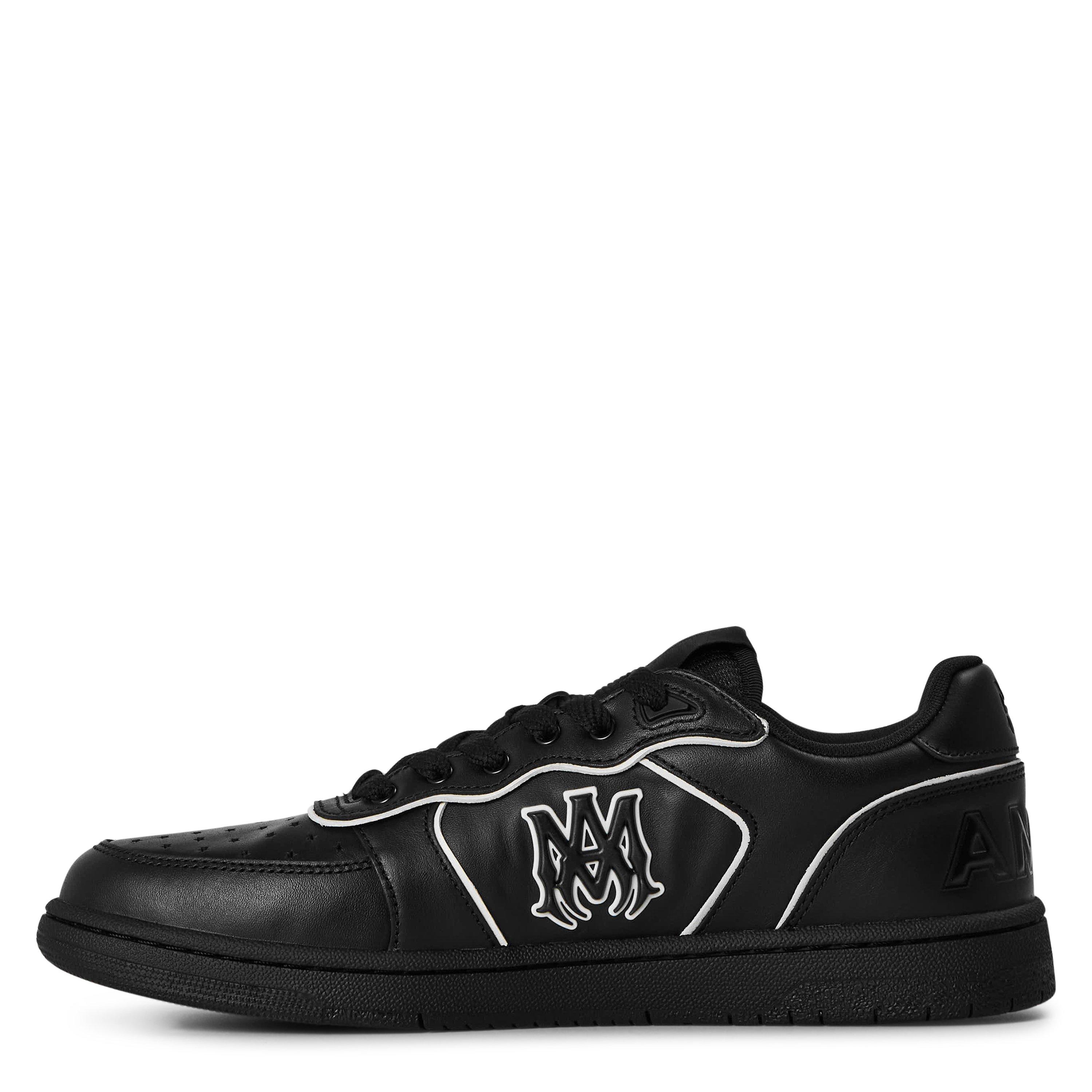 Black/Black - Amiri - Men's Newport Leather Low-Top Trainers - 2