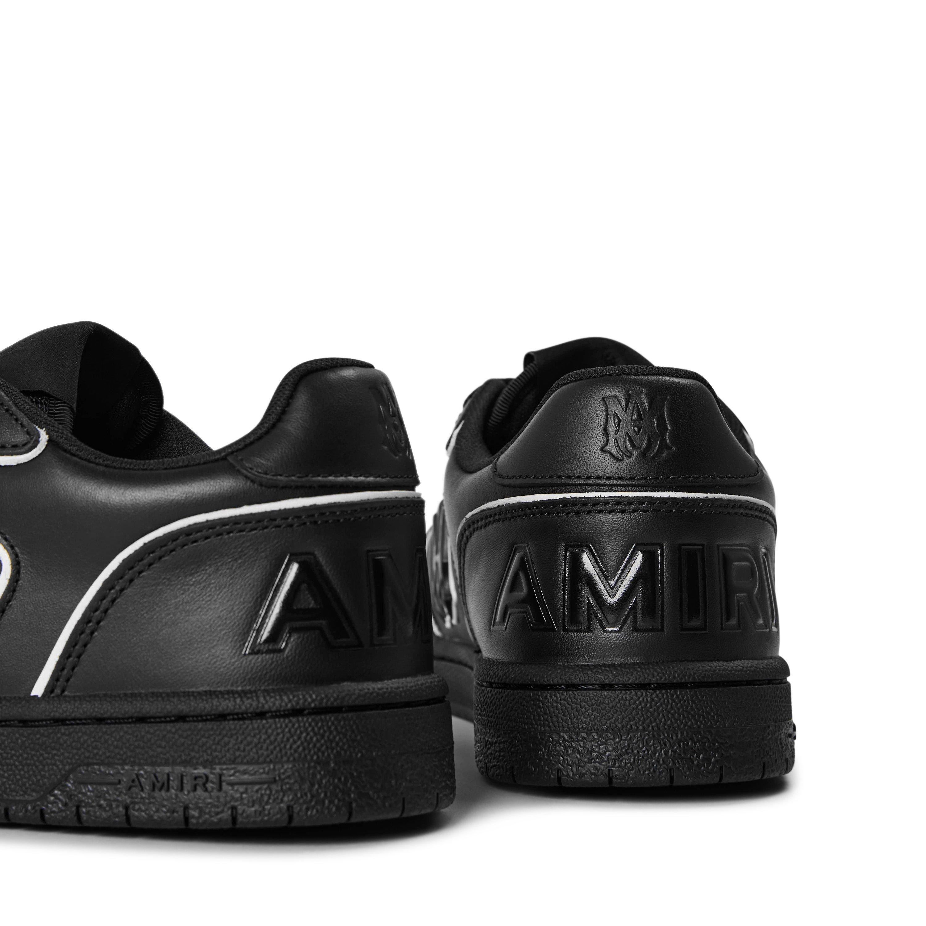 Black/Black - Amiri - Men's Newport Leather Low-Top Trainers - 4