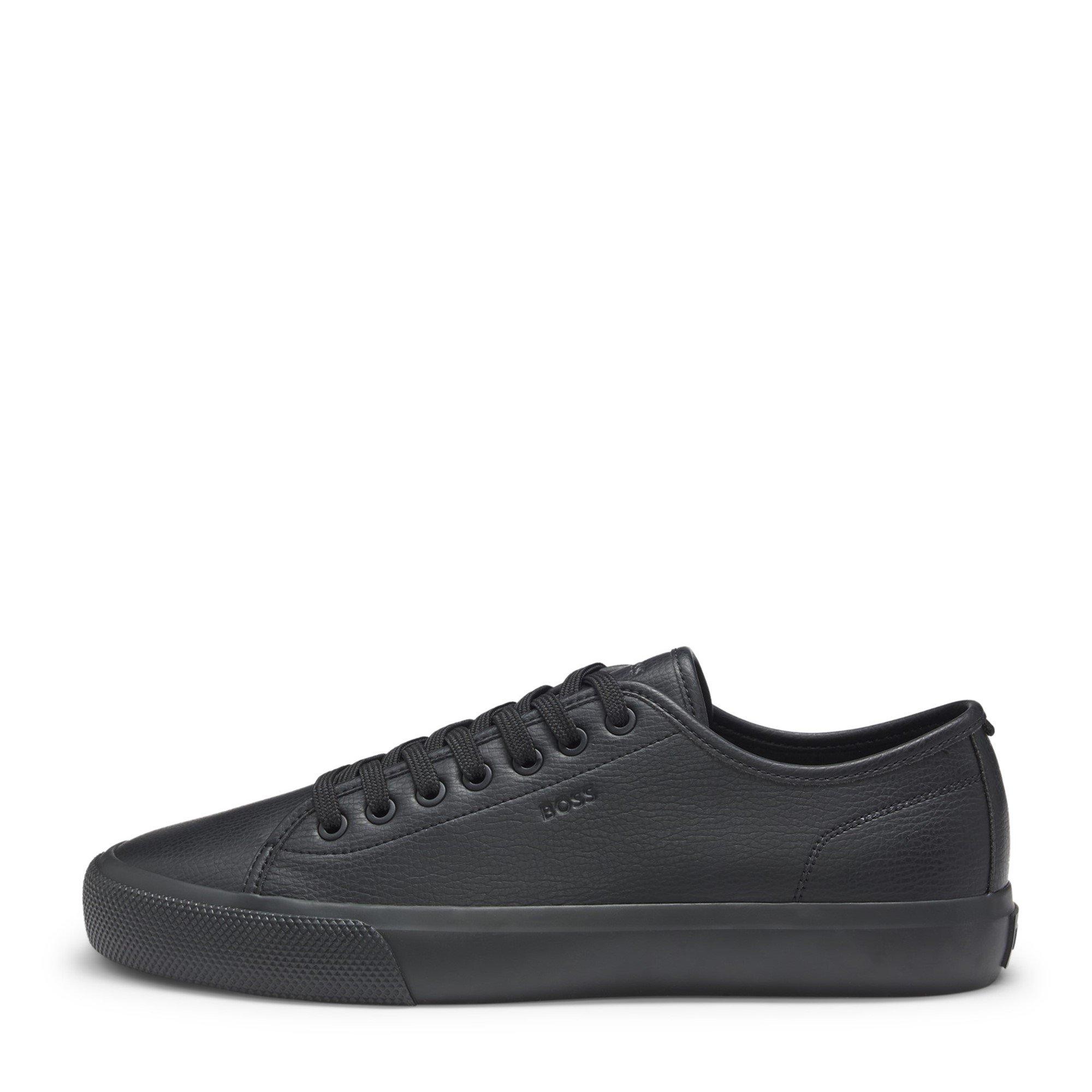 Black 005 - Boss - Men's Low Profile Sporty Trainers with Rubber Soles - 2