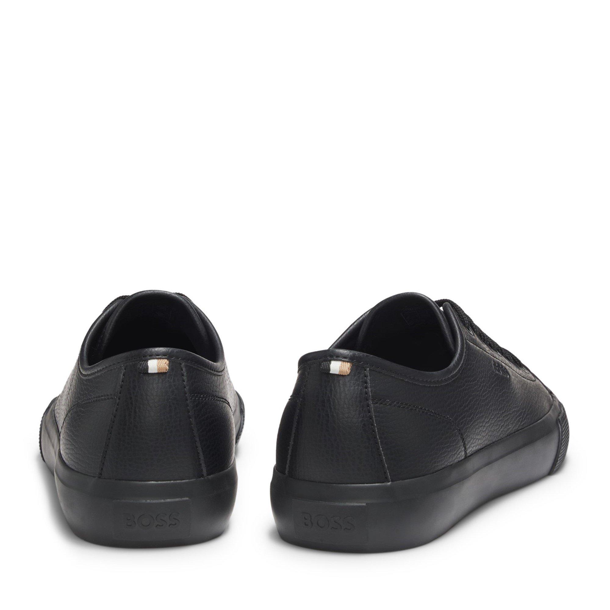 Black 005 - Boss - Men's Low Profile Sporty Trainers with Rubber Soles - 4