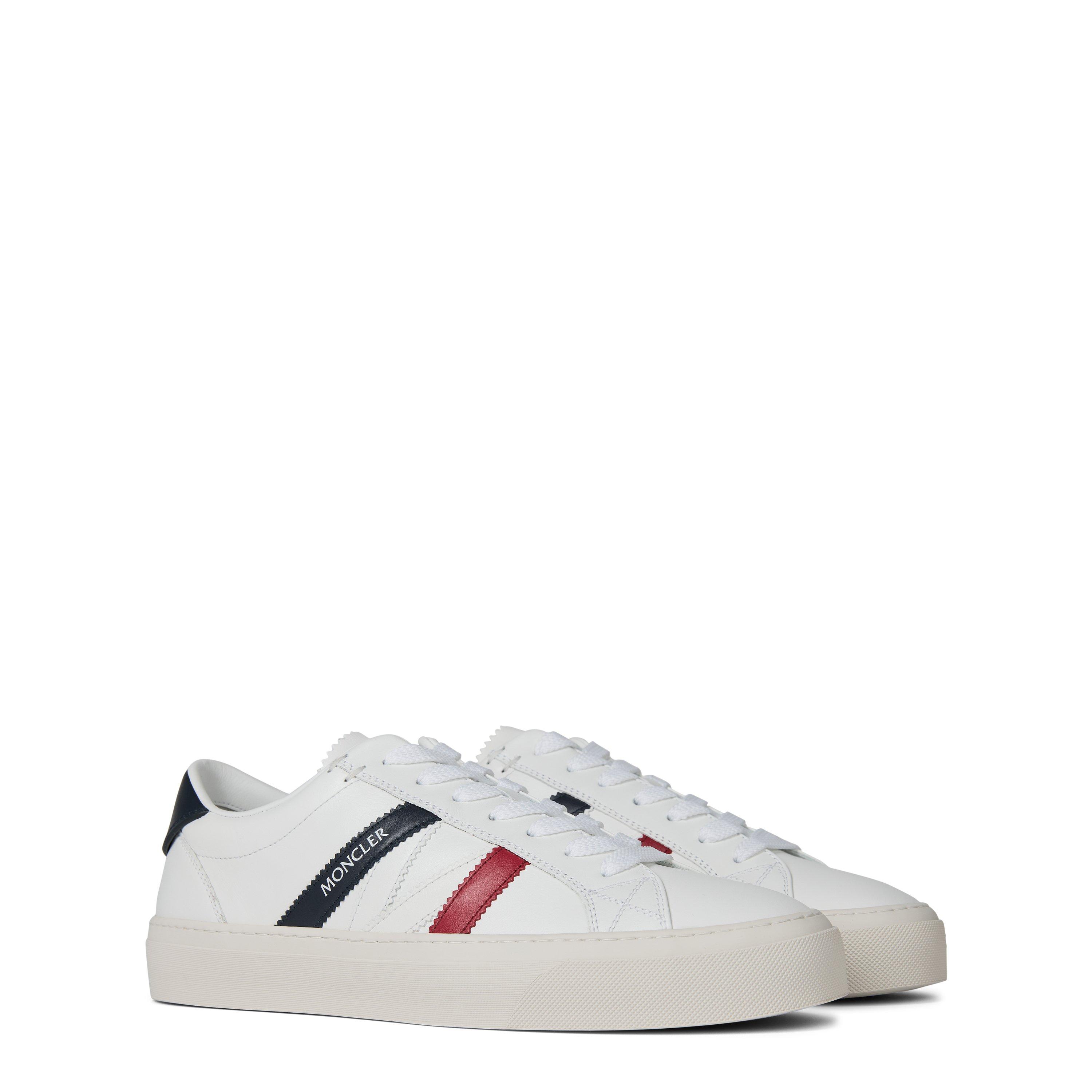 【関税＆送料込み】Moncler Monaco2 - Leather Trainer Moncler: Black Monaco2 Leather & Nubuck Sneakers | SSENSE