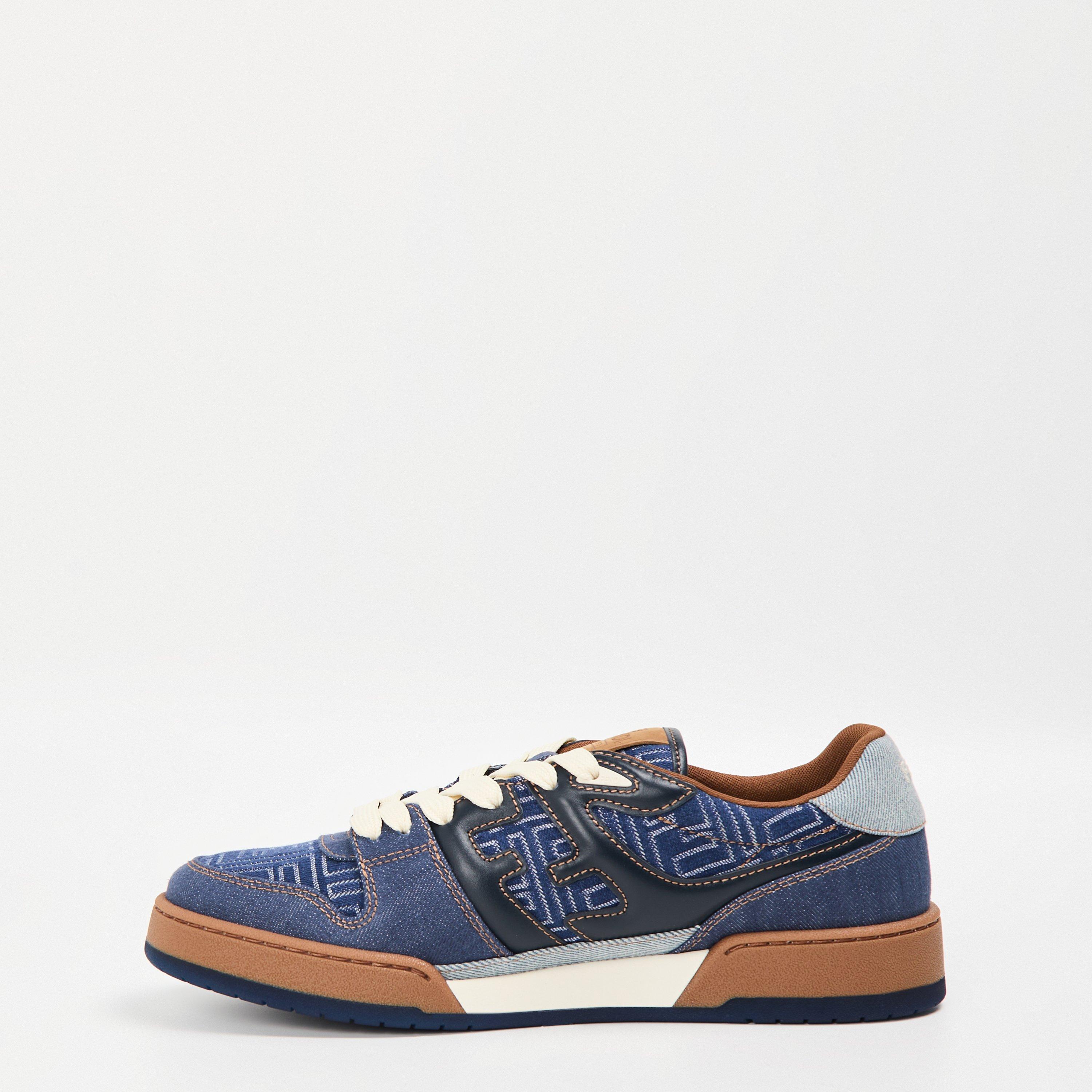 Blue - Fendi - Men's Match Low-Top Trainers - 2
