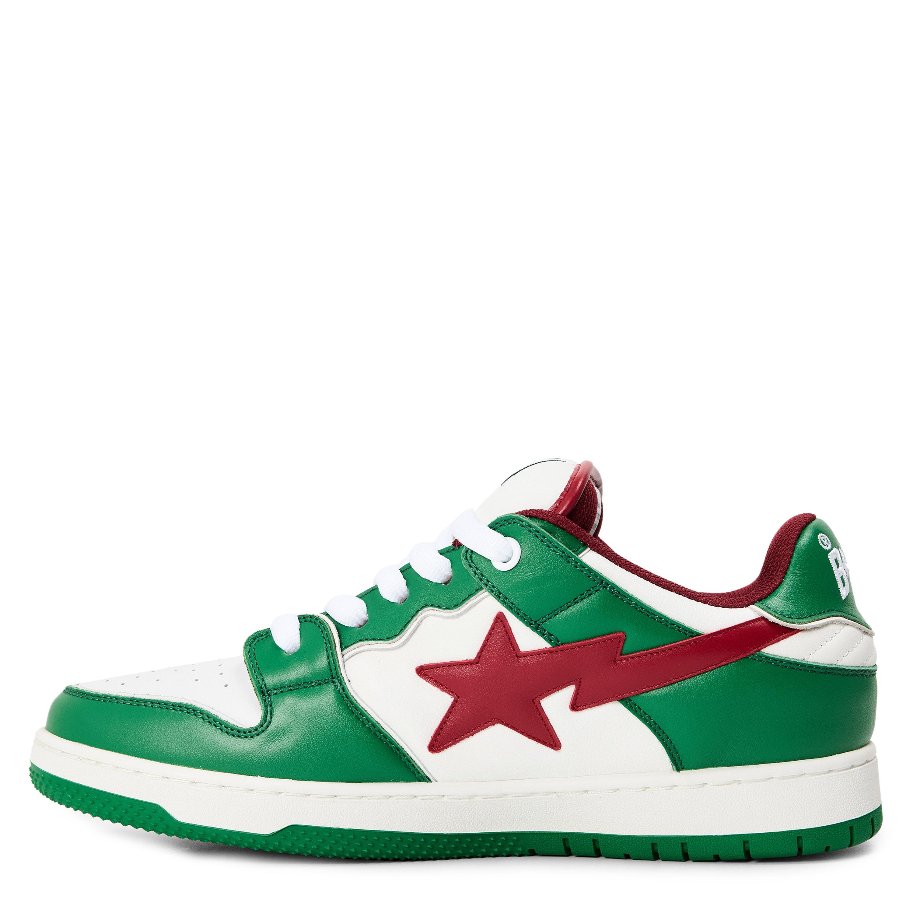 White Green - A Bathing Ape - Men's Bape Sta Low-Top Trainers - 2
