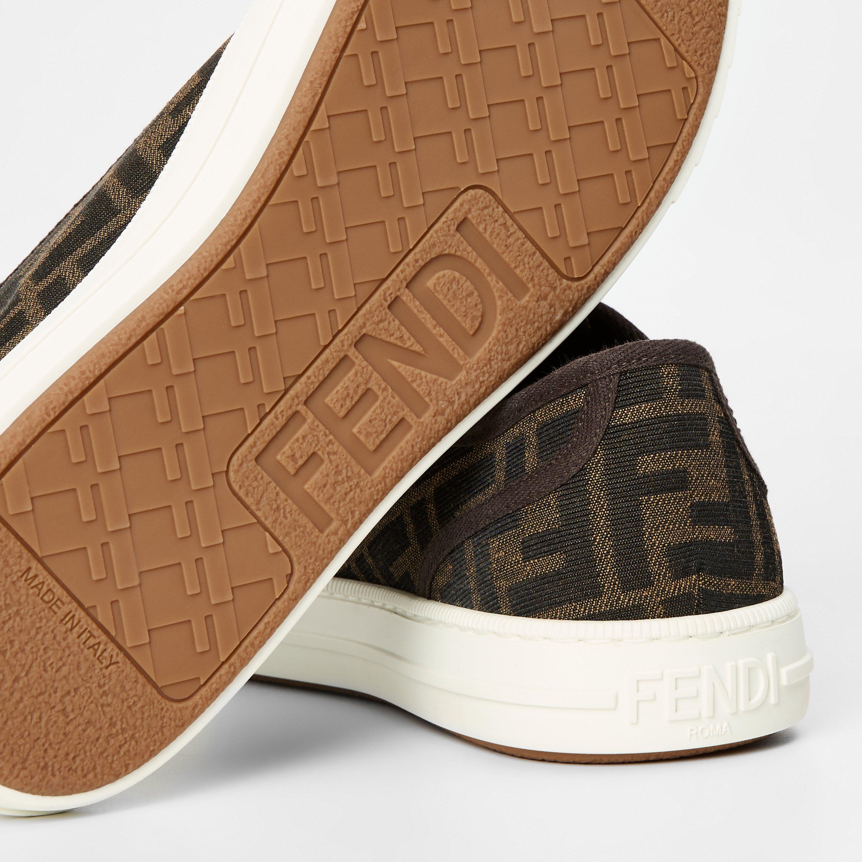 Black/Brown - Fendi - Domino Low Sneakers - 4