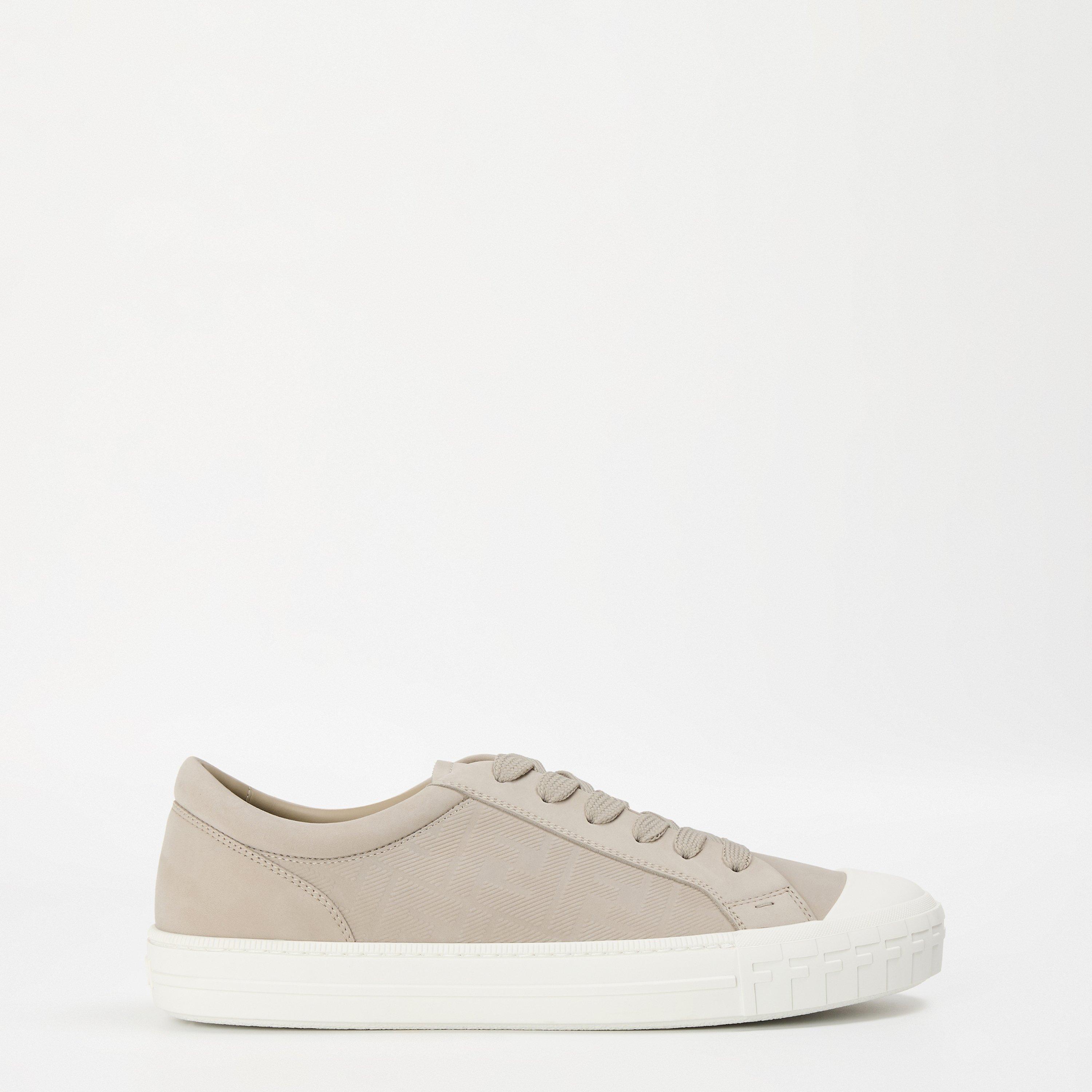 Fendi Domino Low Sneakers - Beige - Size 11 (46)