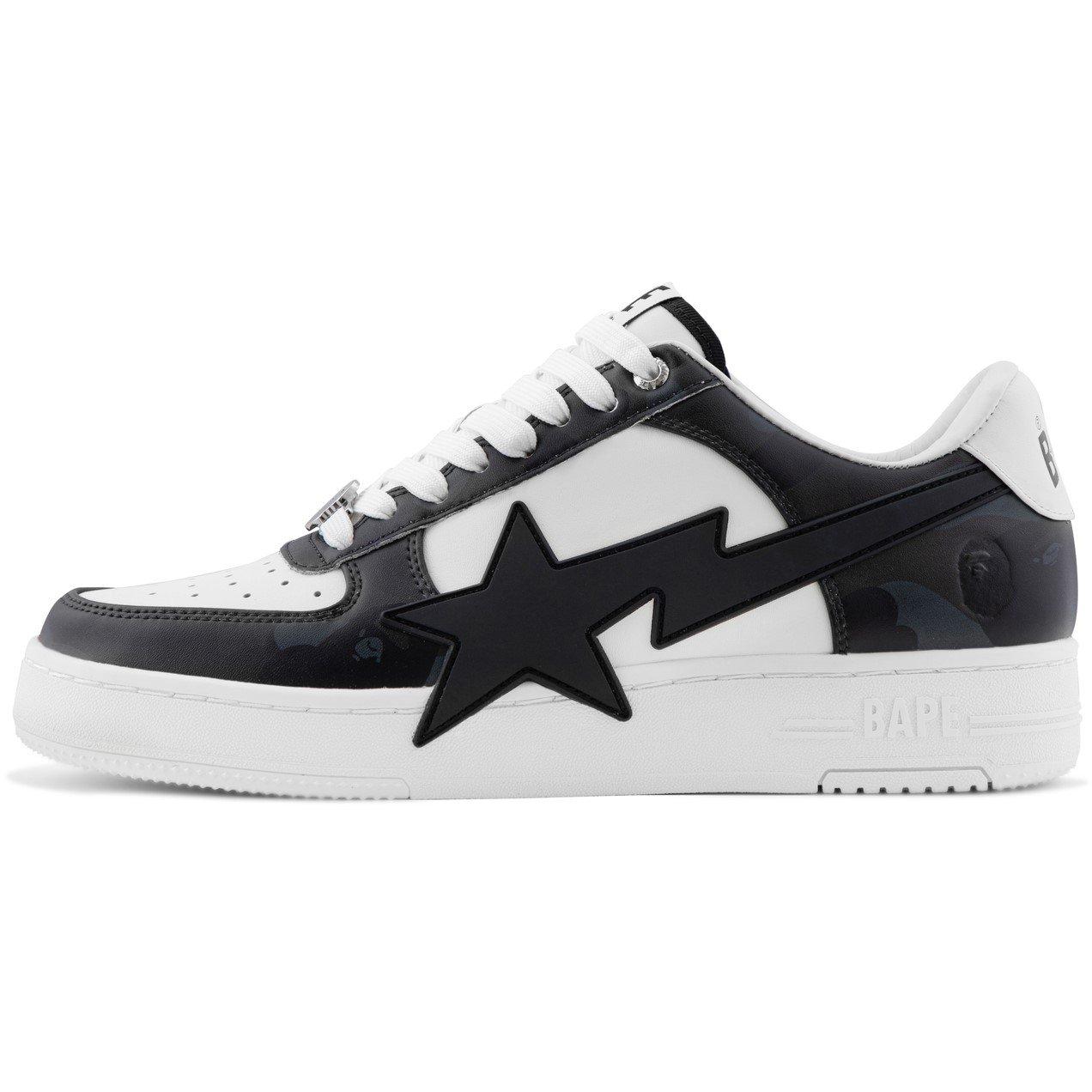 White Black - A Bathing Ape - Men's Sta Low-Top Trainers - 2