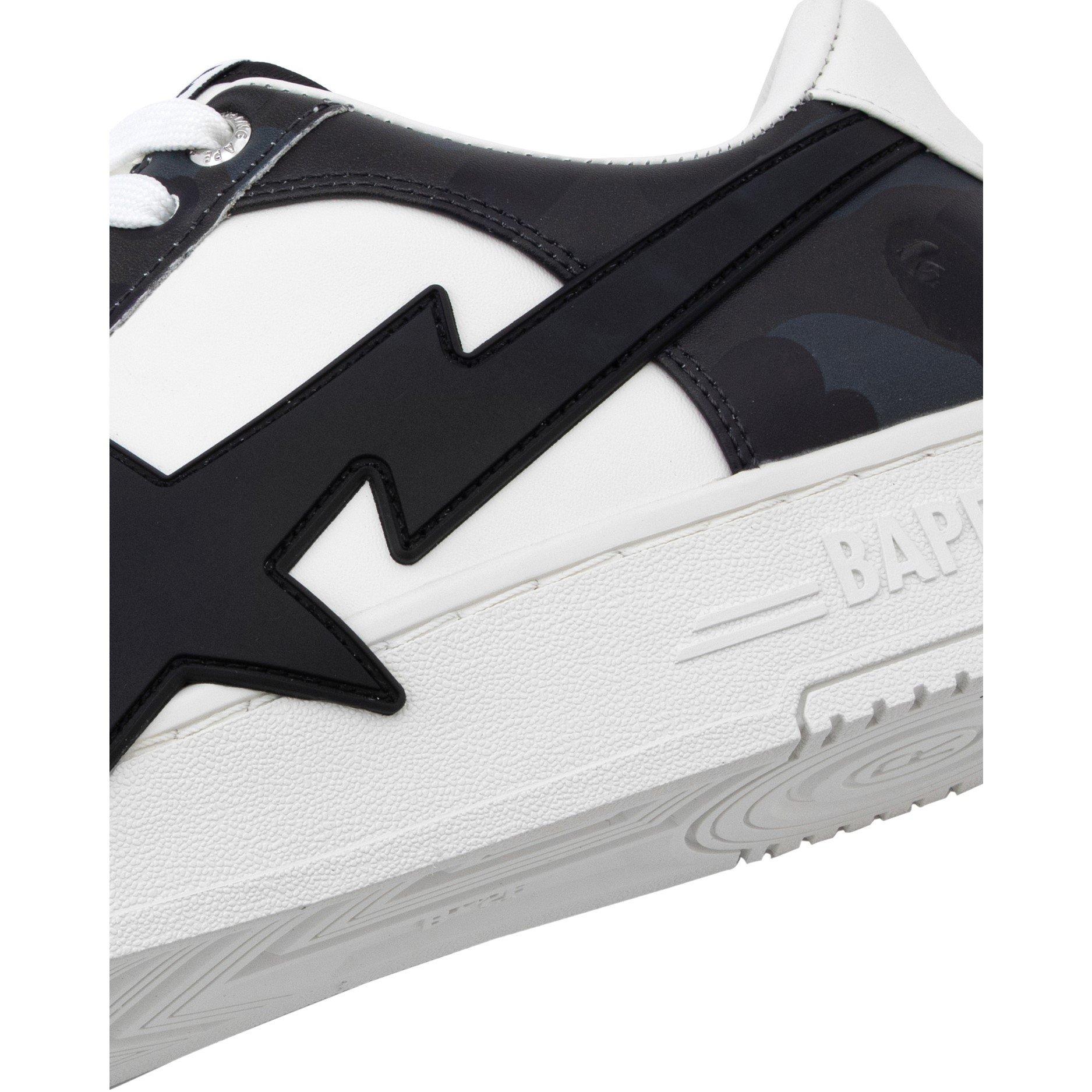 White Black - A Bathing Ape - Men's Sta Low-Top Trainers - 4