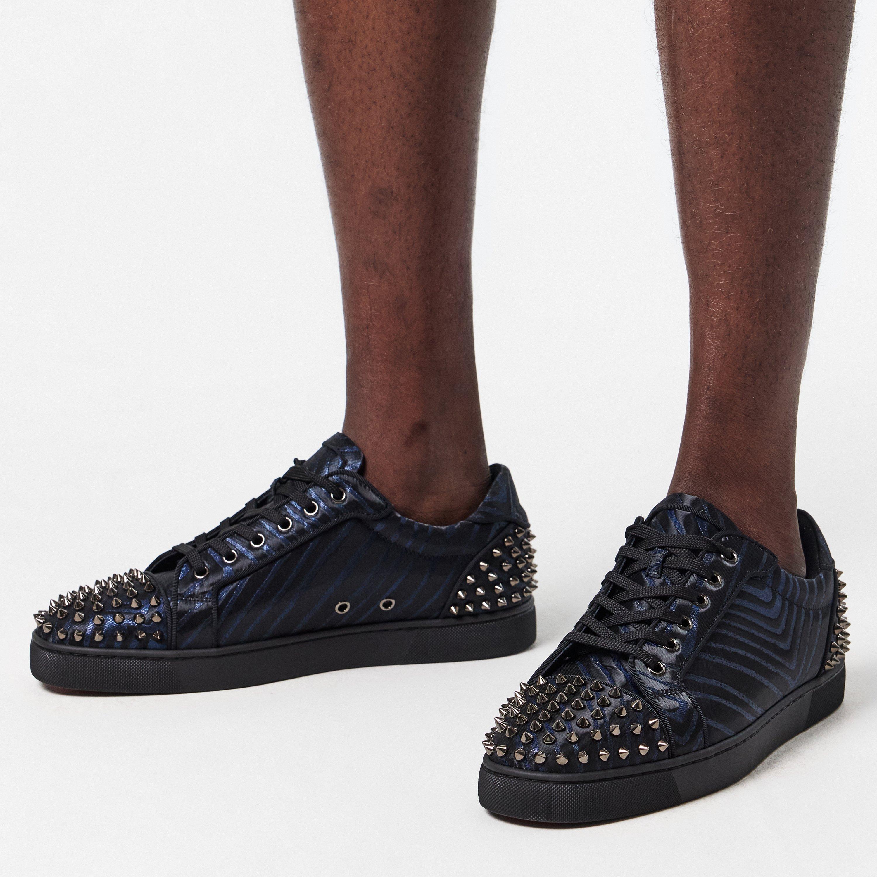 Black Navy - Christian Louboutin - Men's Low Trainers - 3