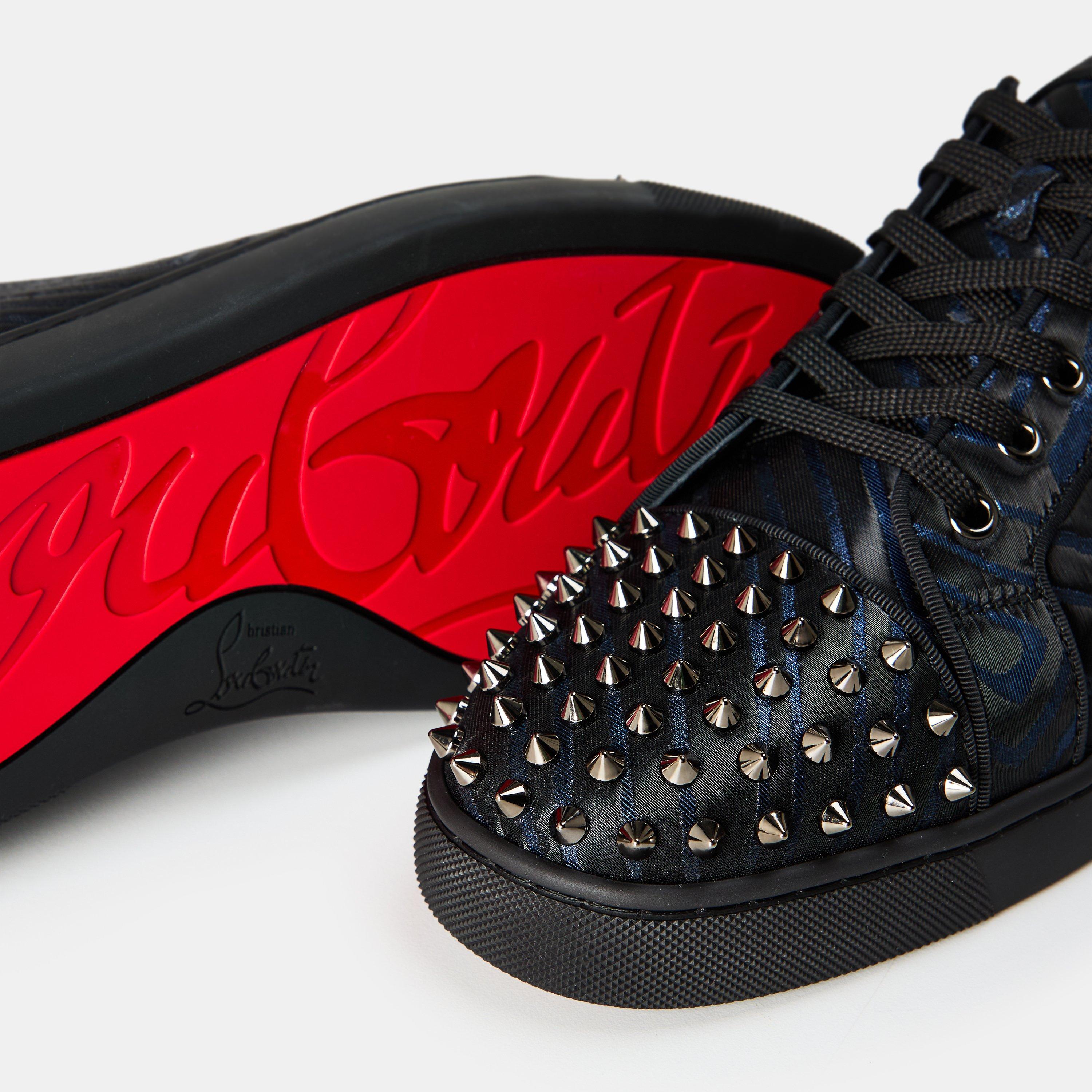 Black Navy - Christian Louboutin - Men's Low Trainers - 4