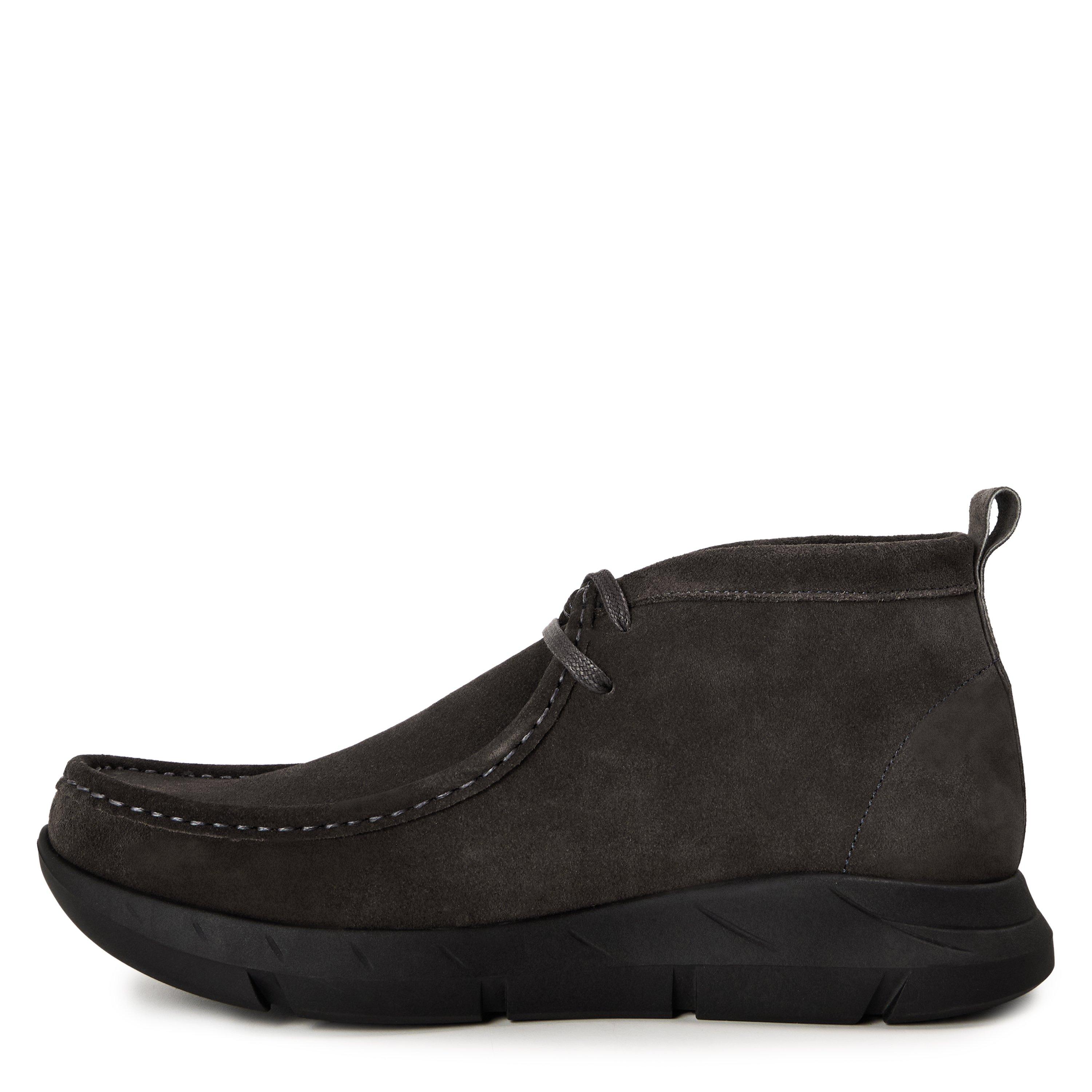 Charcoal - Nicholas Deakins - Men's Ren Suede Low-Top Trainers - 2