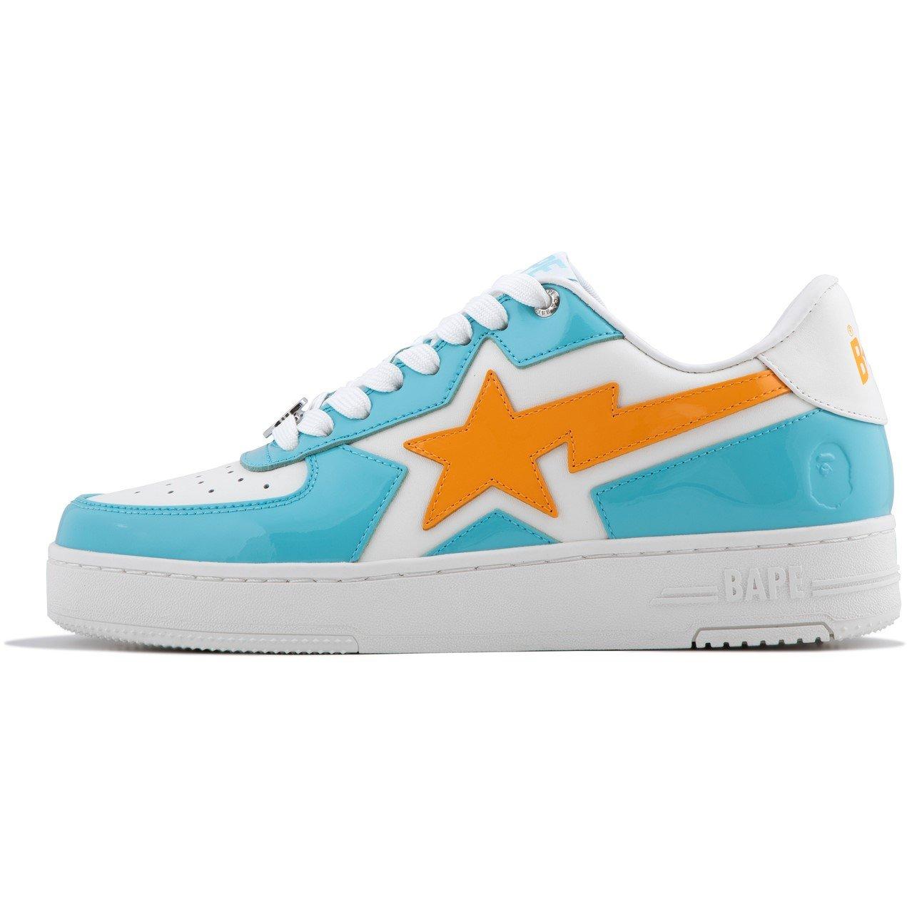 Blue White - A Bathing Ape - Men's Bape Sta Icon Low-Top Trainers - 2