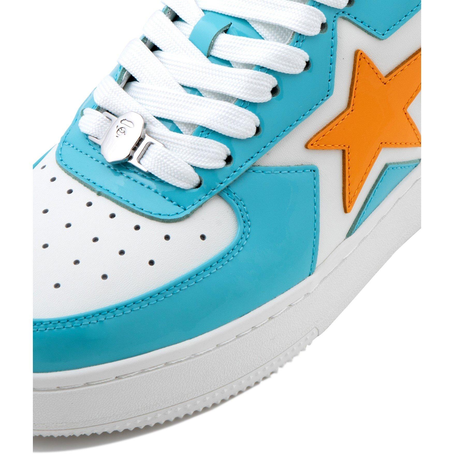 Blue White - A Bathing Ape - Men's Bape Sta Icon Low-Top Trainers - 4