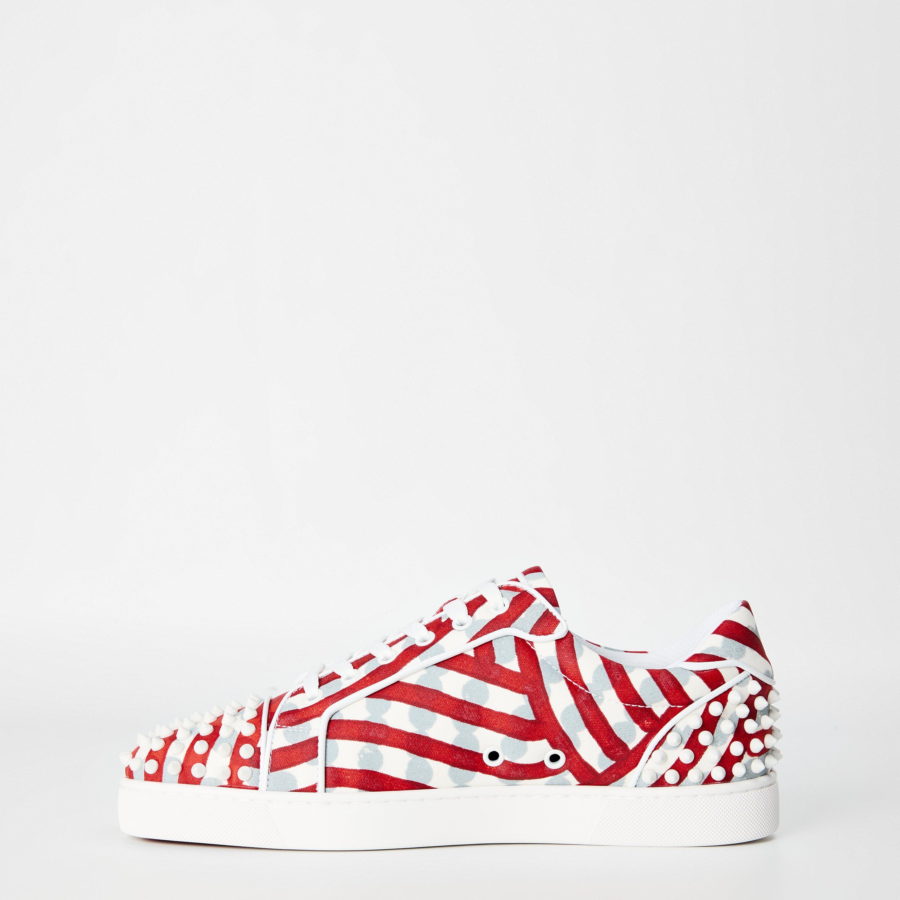 Mult Loubi Whte - Christian Louboutin - Men's Low-Top Trainers - 2