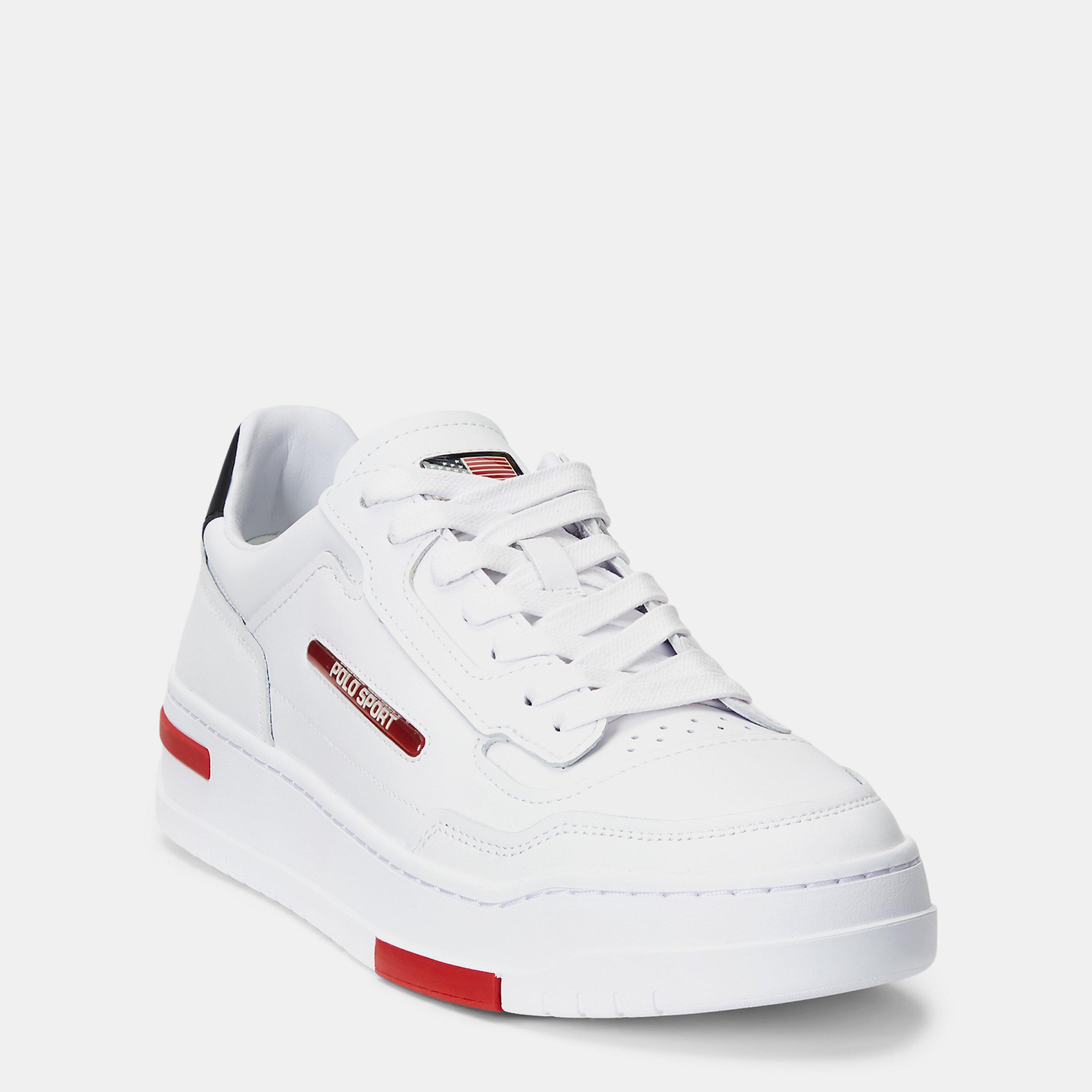 White - Polo Sport by Ralph Lauren - PS300 Trainers Mens - 2