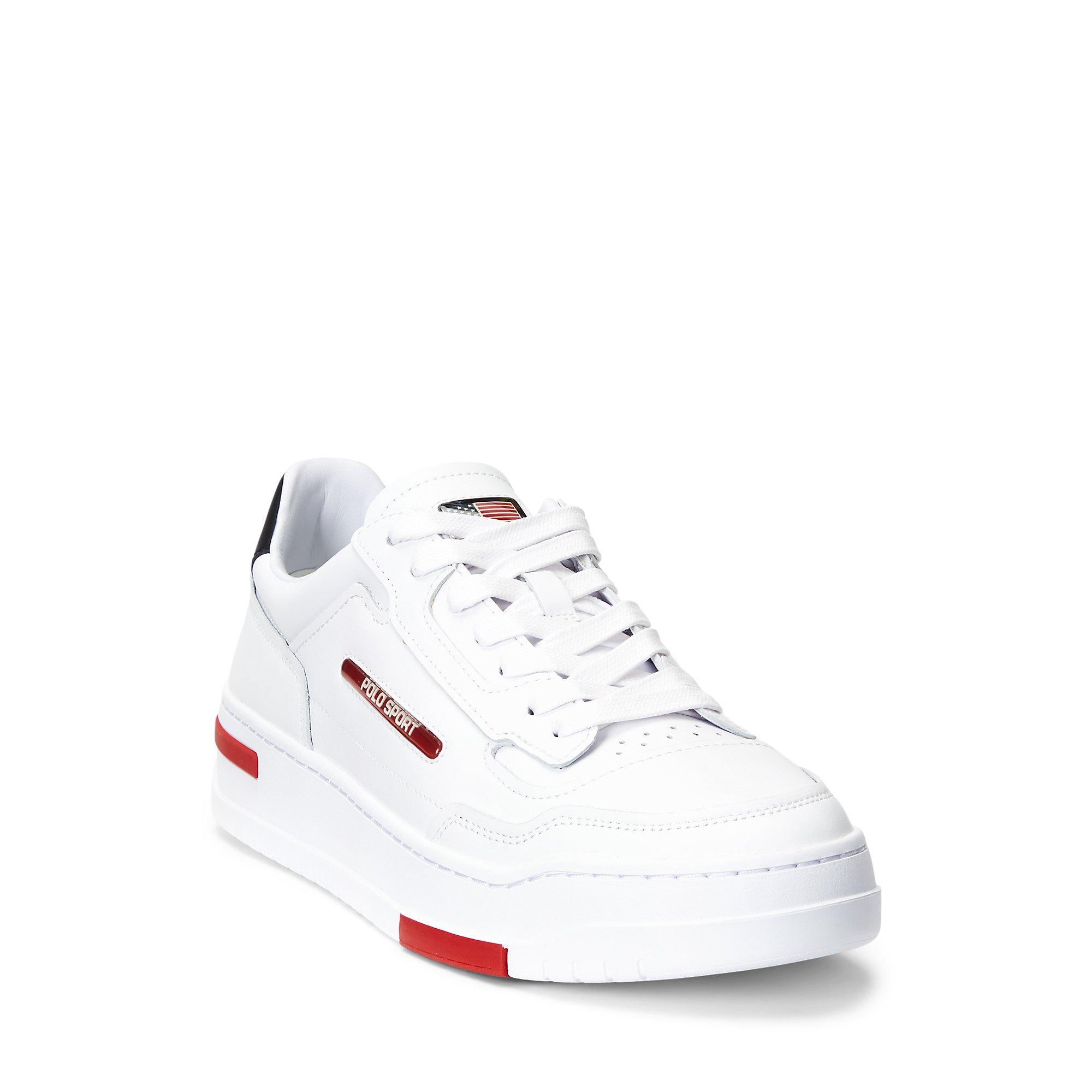 White - Polo Sport by Ralph Lauren - PS300 Trainers Mens - 3