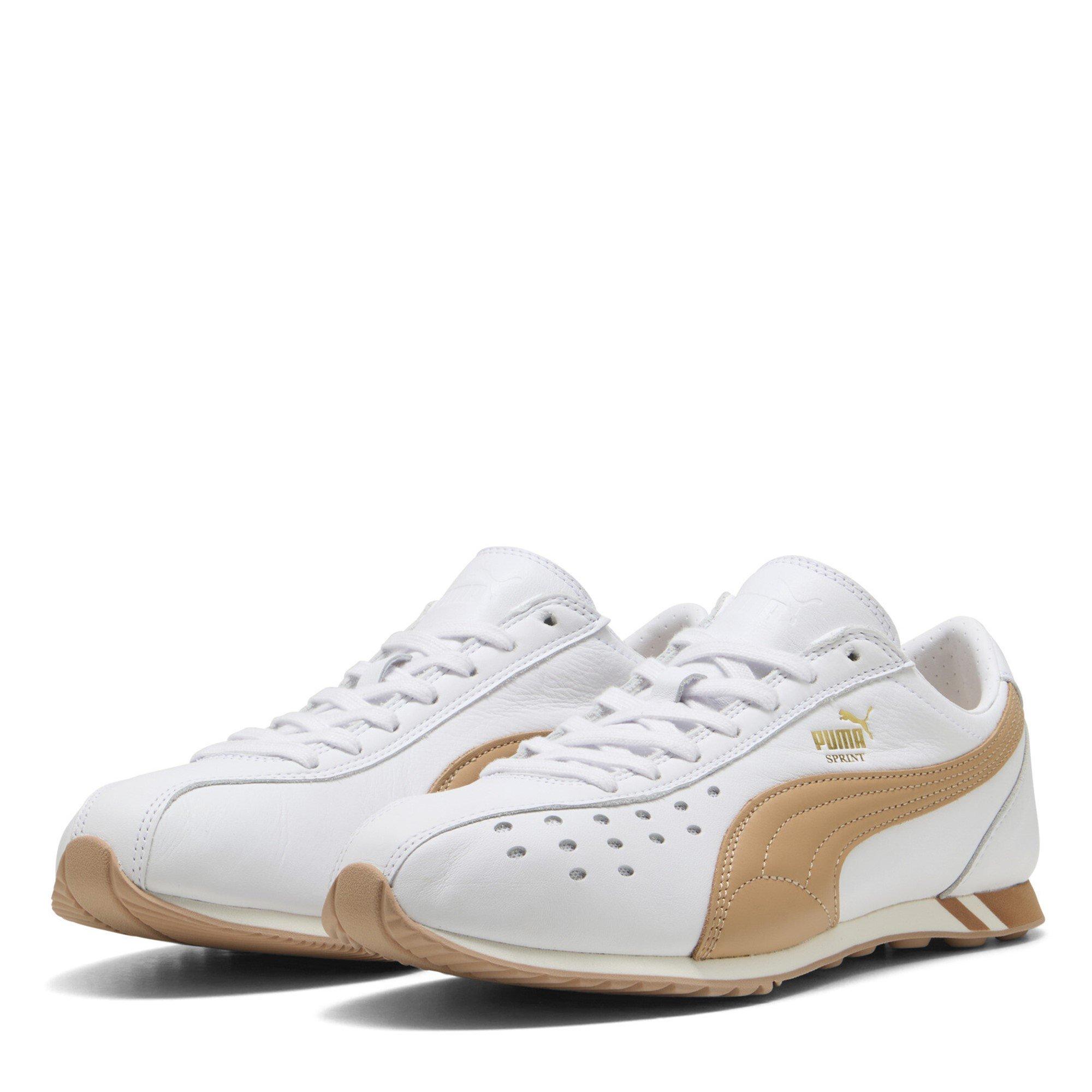 Puma Men's Sprint Low-Top Trainers - White/Tan - Size 8 (42)
