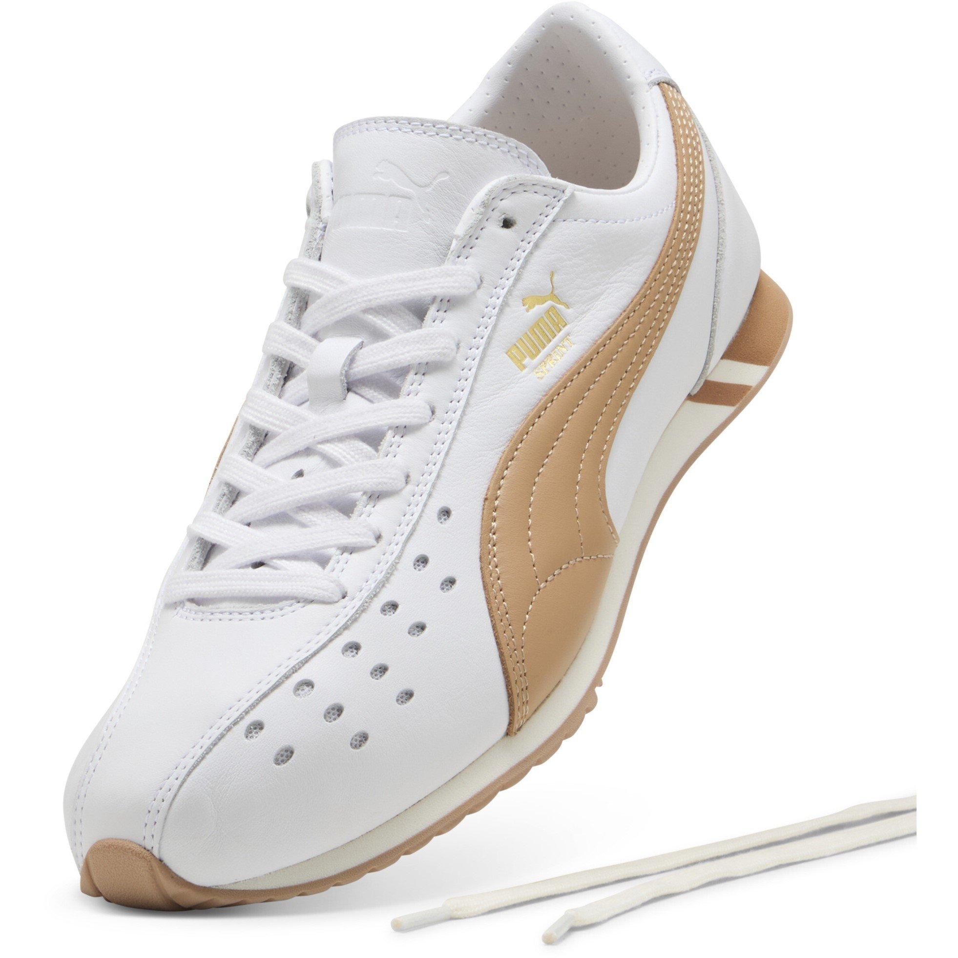 White/Tan - Puma - Men's Sprint Low-Top Trainers - 6