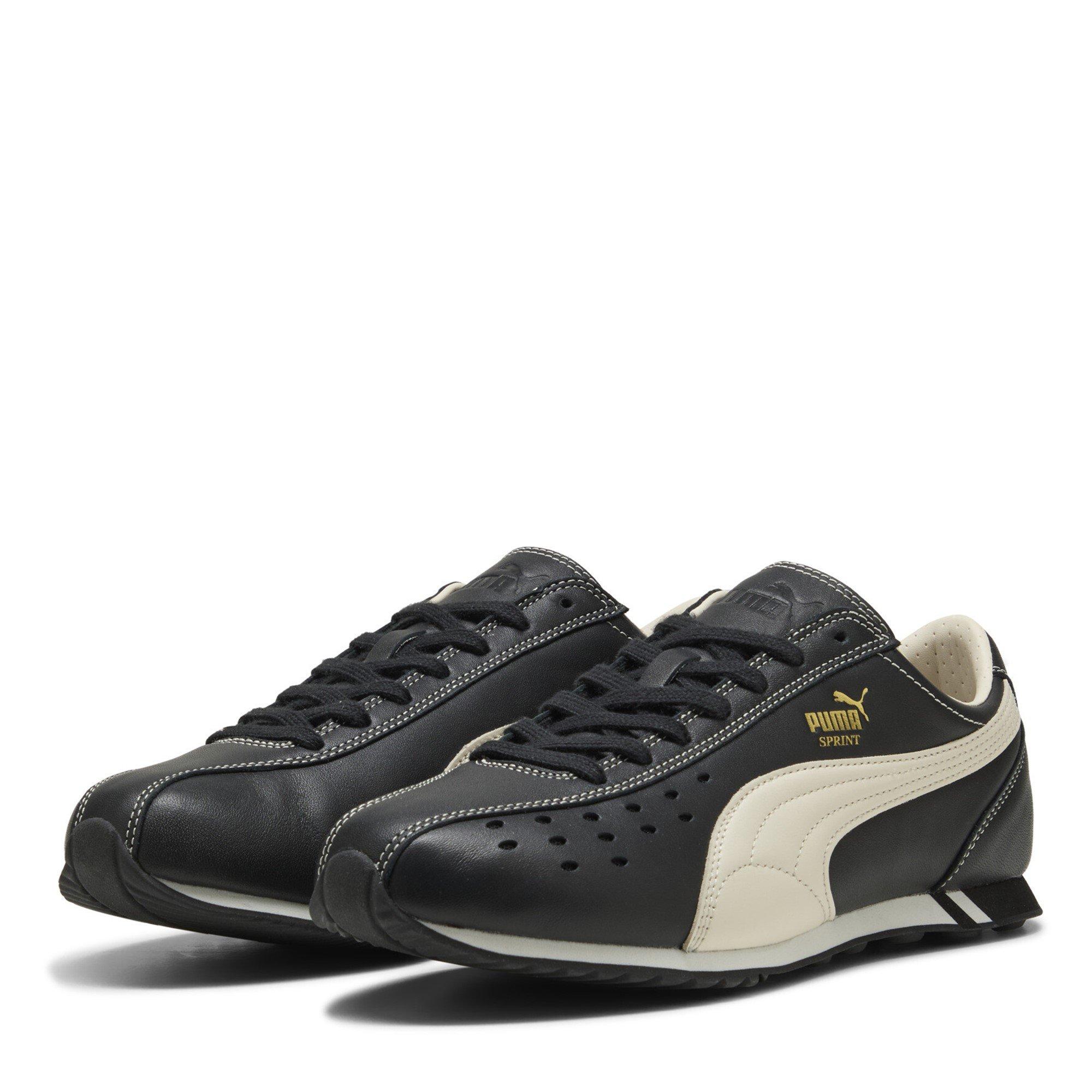 Puma Men's Sprint Low-Top Trainers - Black/White - Size 8 (42)