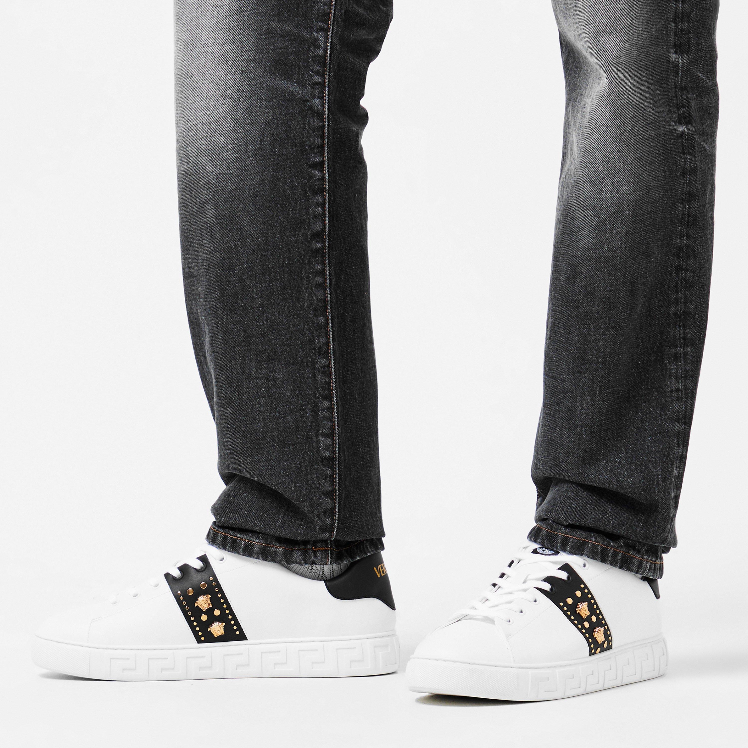 White - Versace - Men's Low Trainers - 3