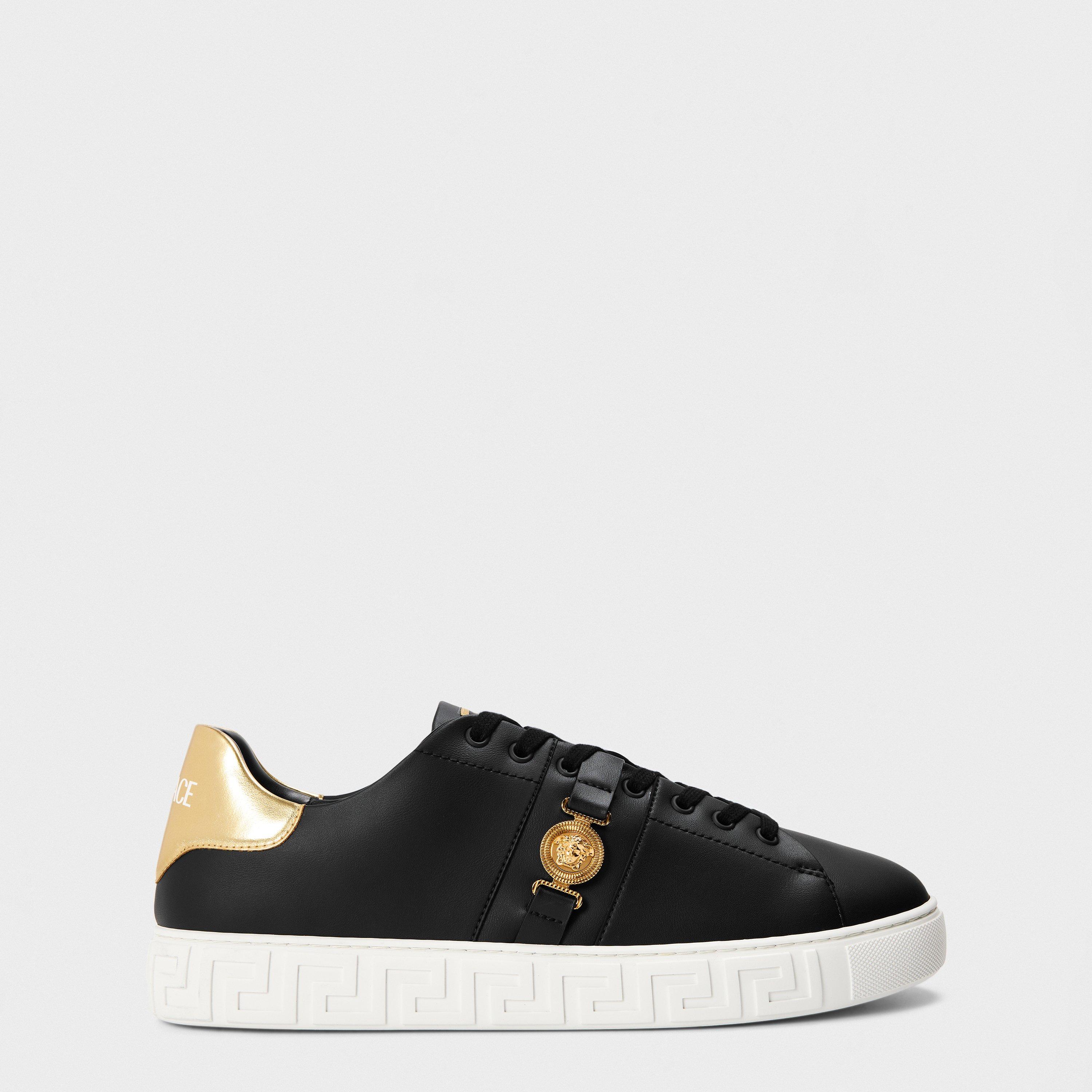 Black - Versace - Men's Low Trainers - 1