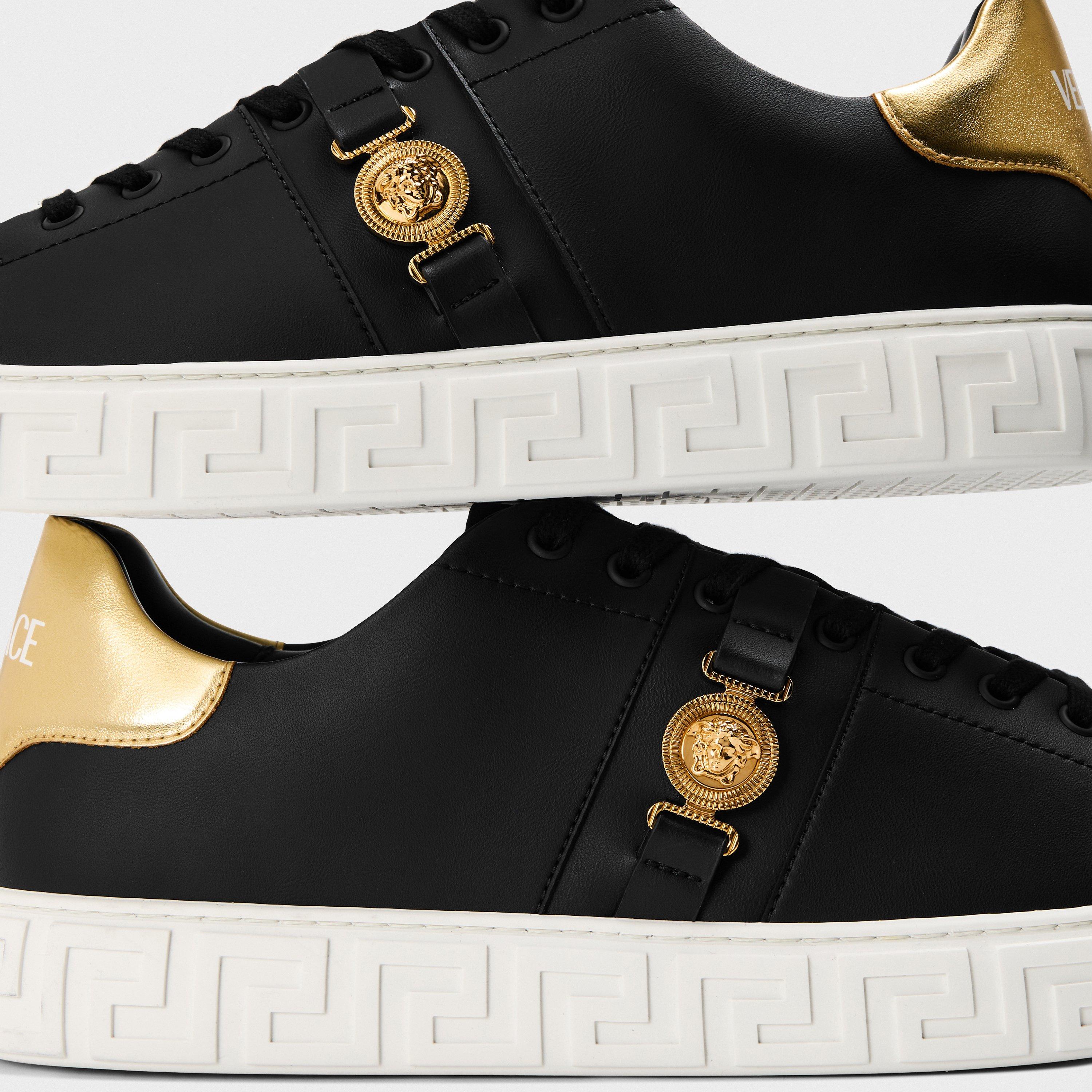 Black - Versace - Men's Low Trainers - 4