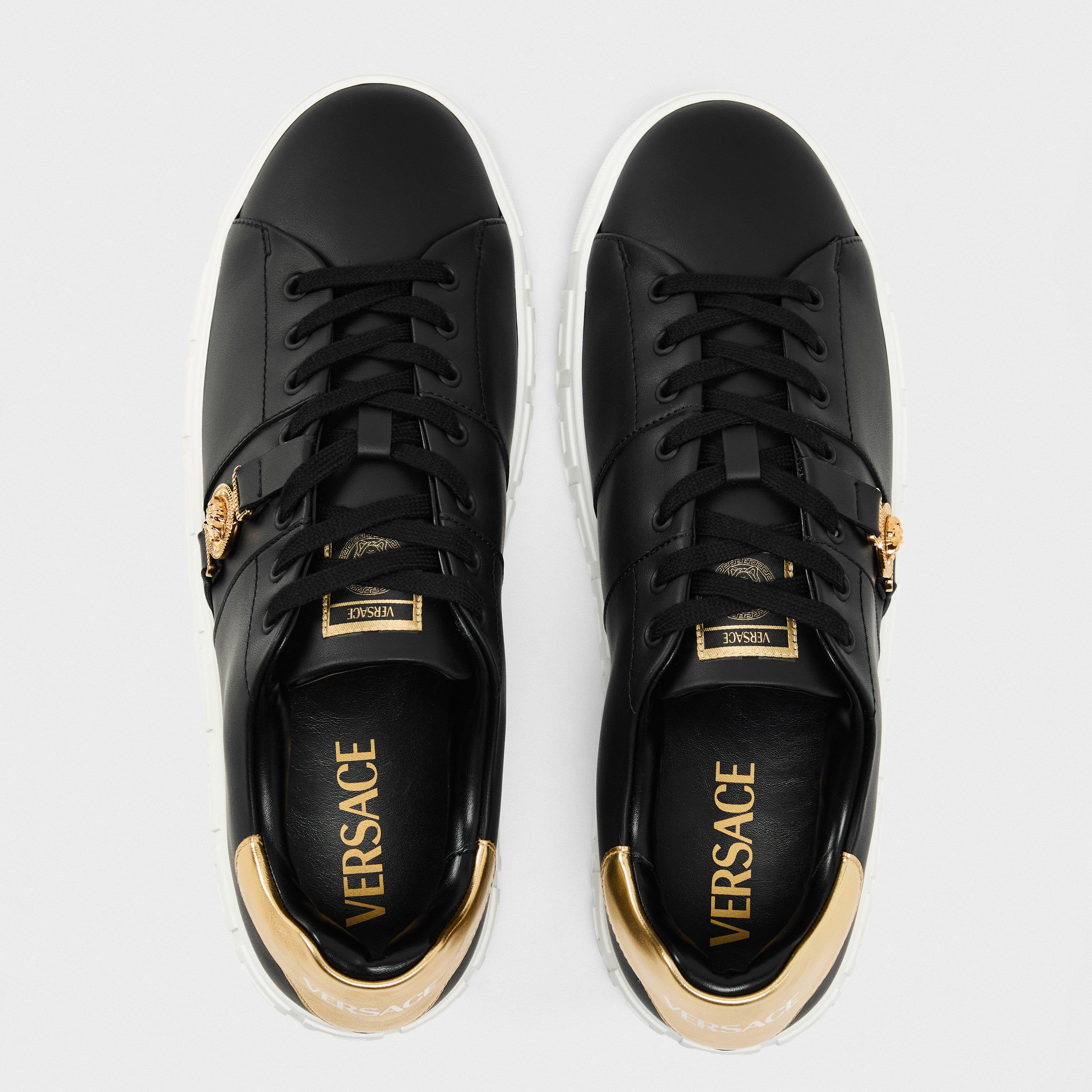 Black - Versace - Men's Low Trainers - 5
