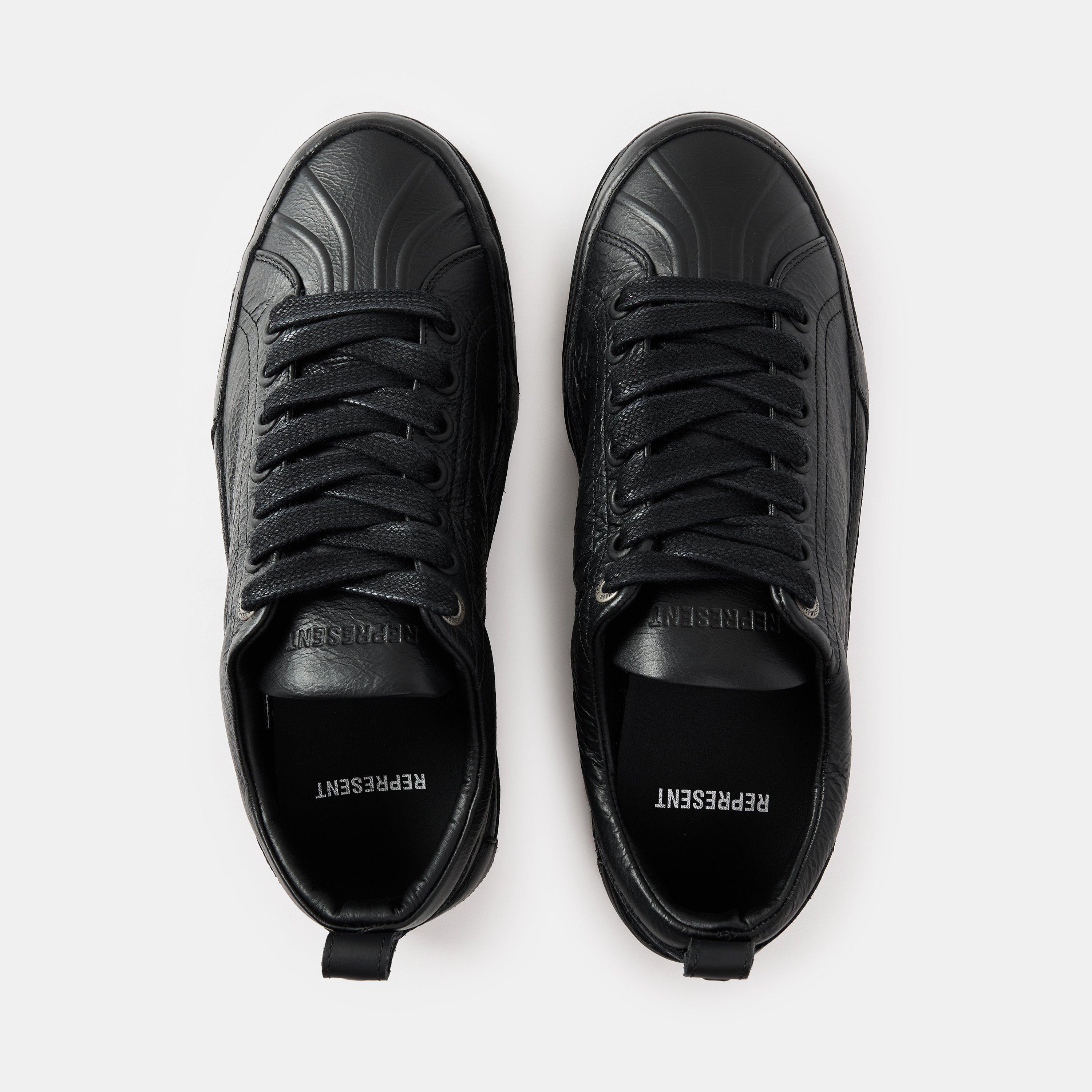 Jet Black - Represent - Men's Rep Alpha Wrap Low-Top Trainers - 4