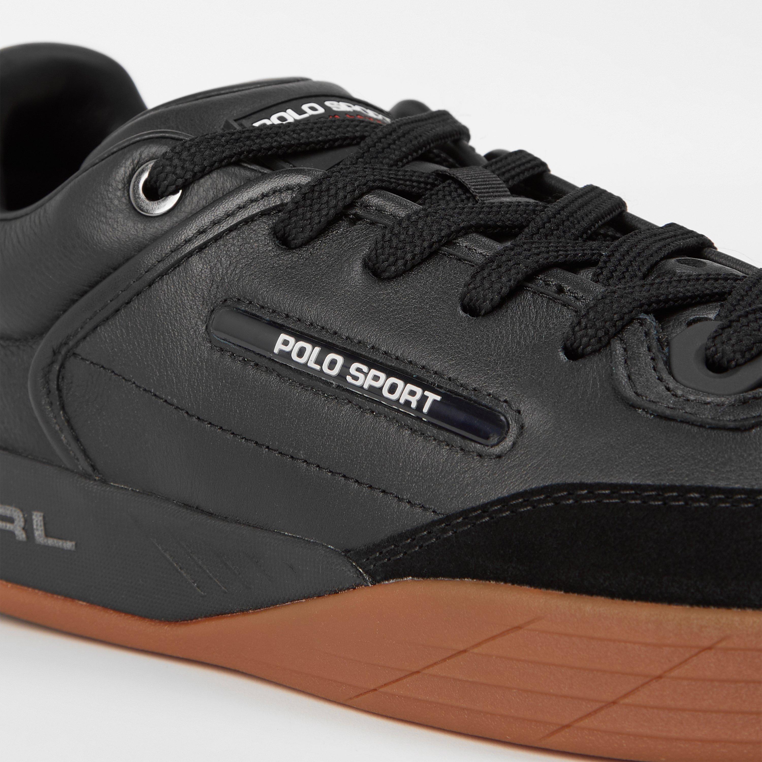 Black/Black - Polo Sport by Ralph Lauren - Colour Block Low-Top Trainers - 3