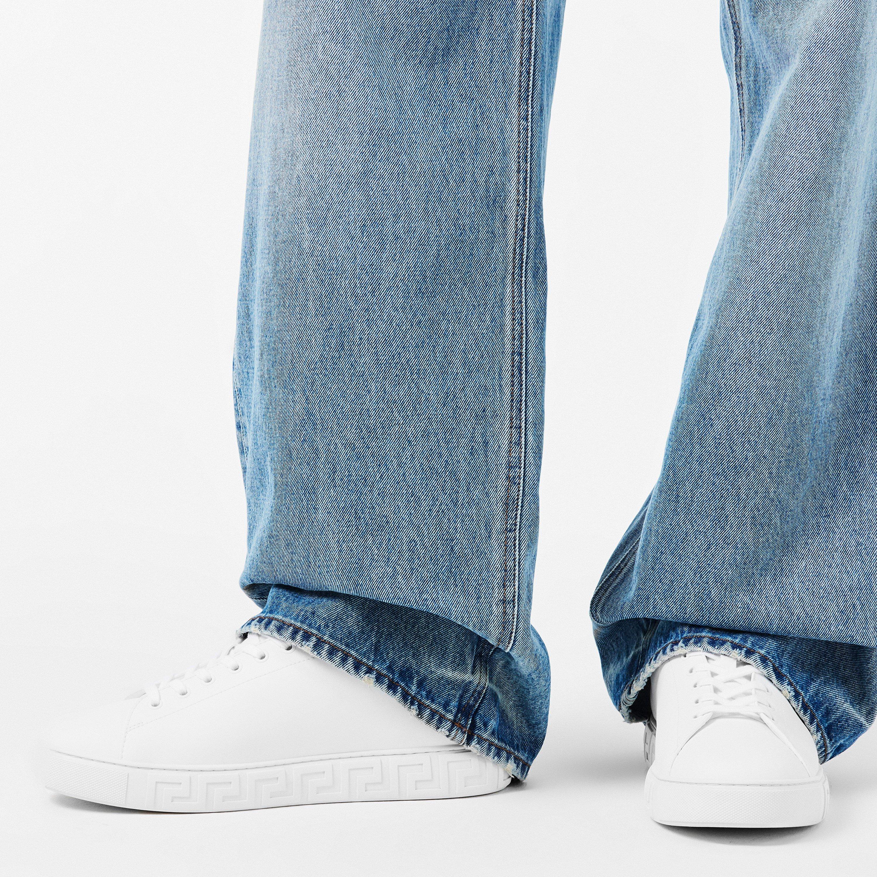 White - Versace - Men's Low Trainers - 3