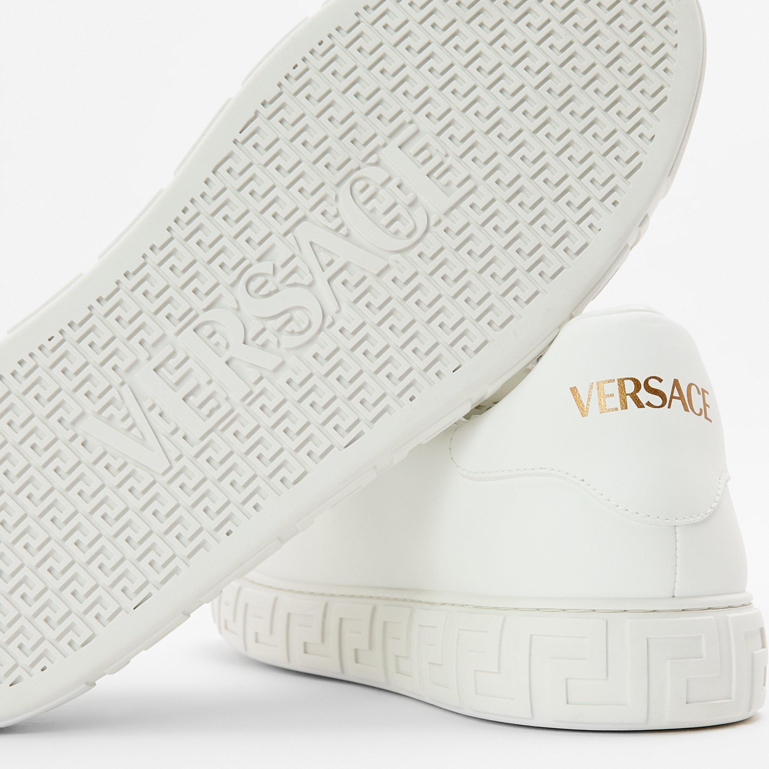 White - Versace - Men's Low Trainers - 4