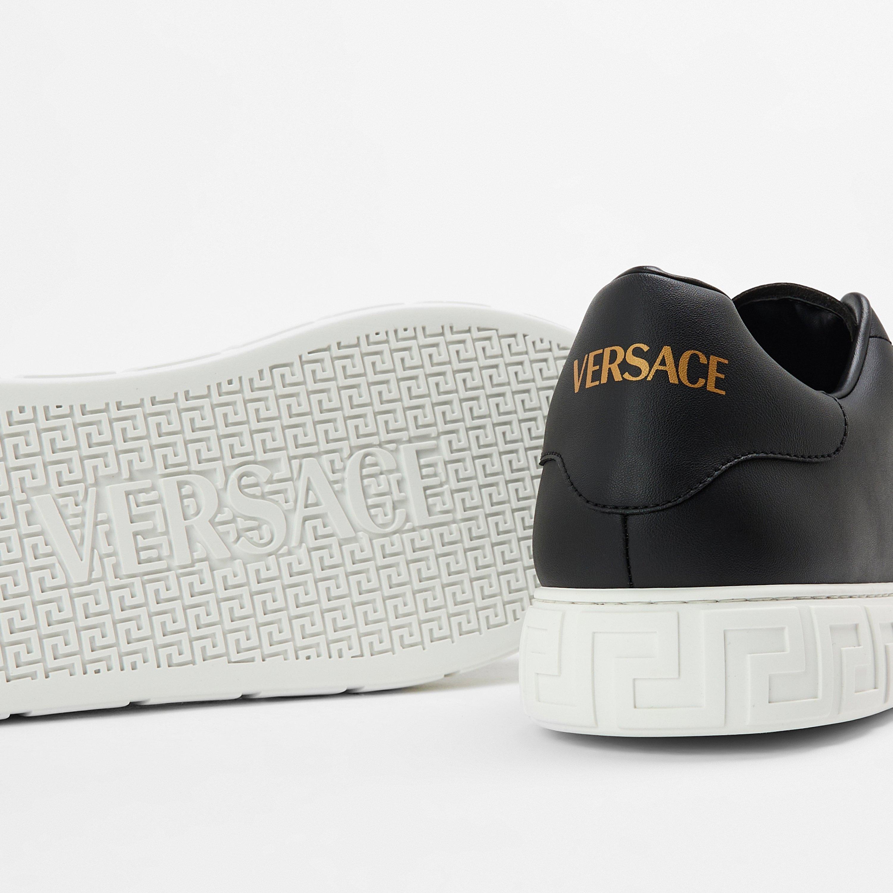 Black - Versace - Men's Low Trainers - 4