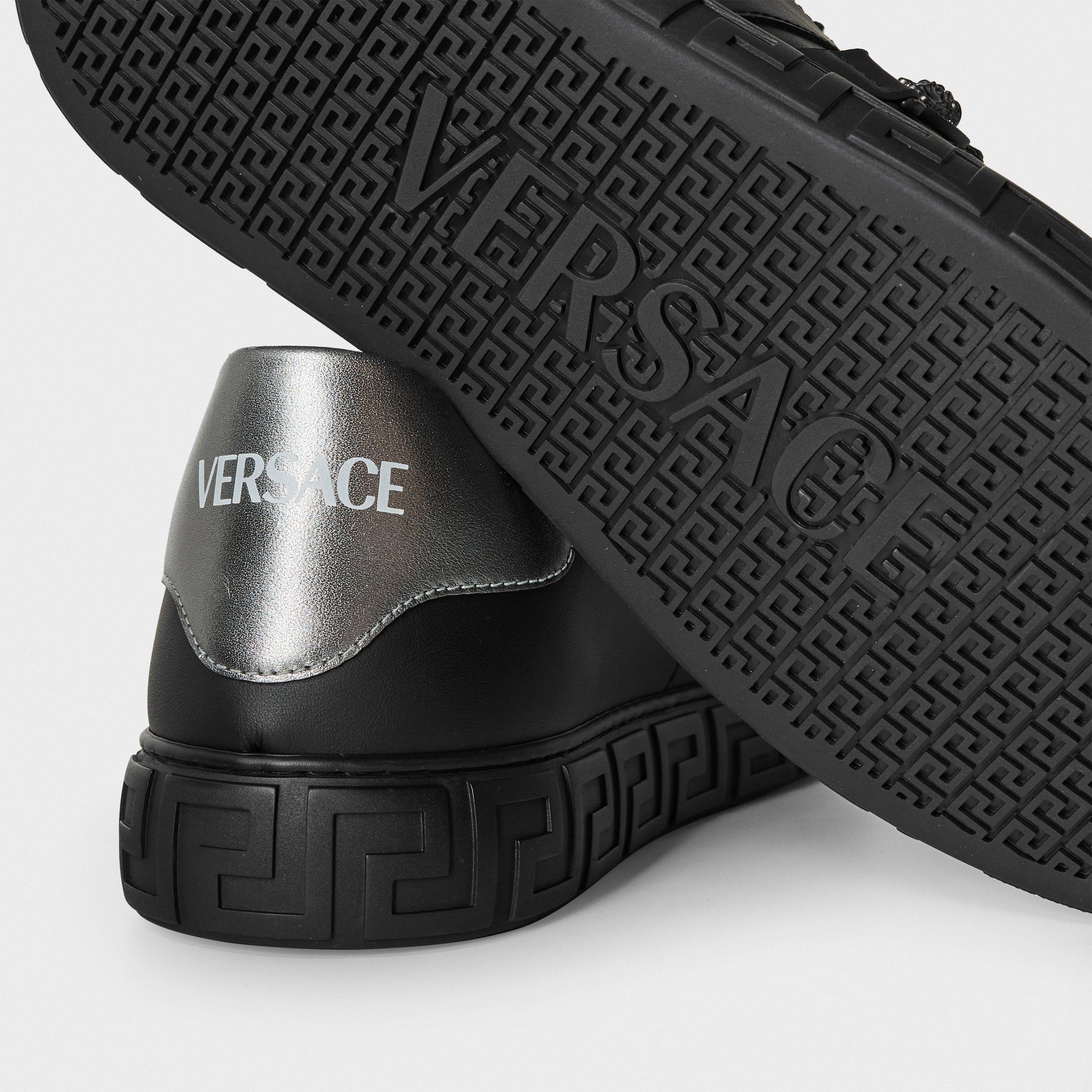 Black - Versace - Men's Low Trainers - 4