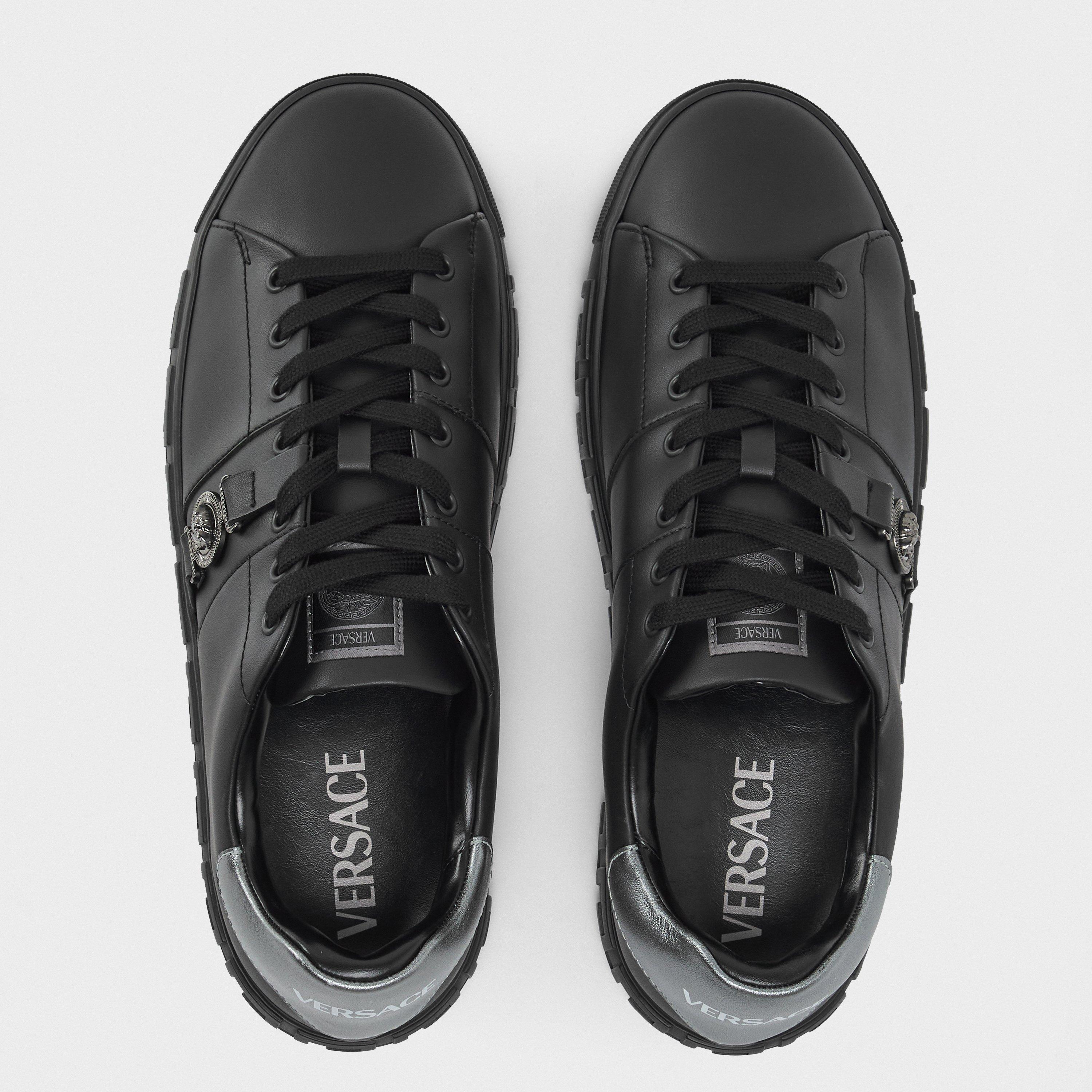 Black - Versace - Men's Low Trainers - 5